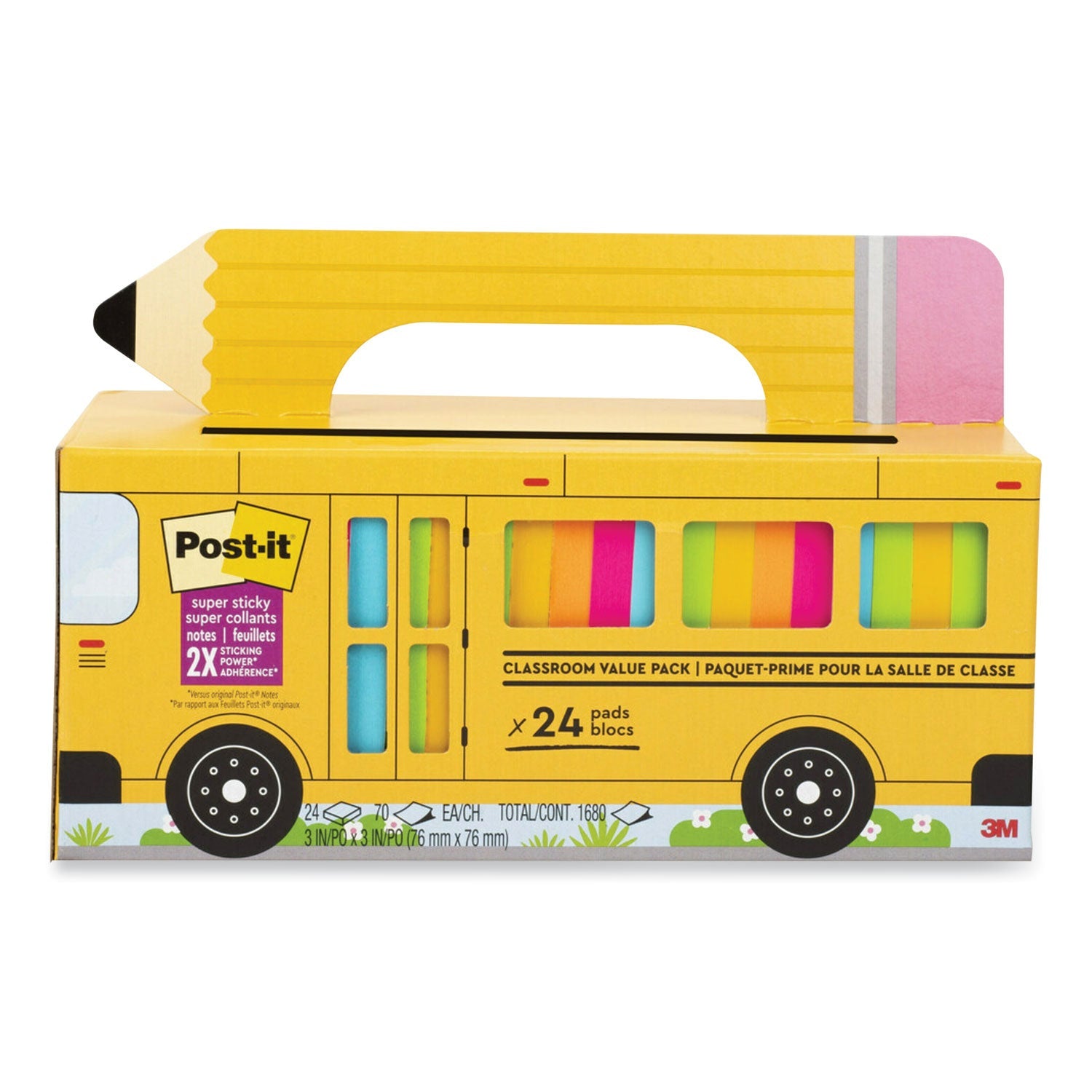 Super Sticky Self-Stick Notes | 24-Pack
