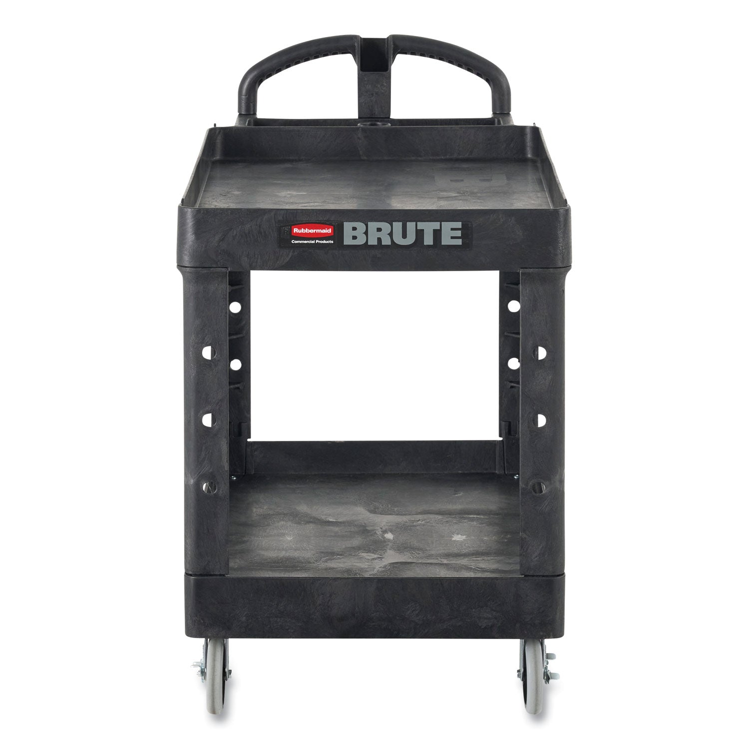 Heavy-Duty Utility Cart | Lipped Shelves, 750lb, Blk