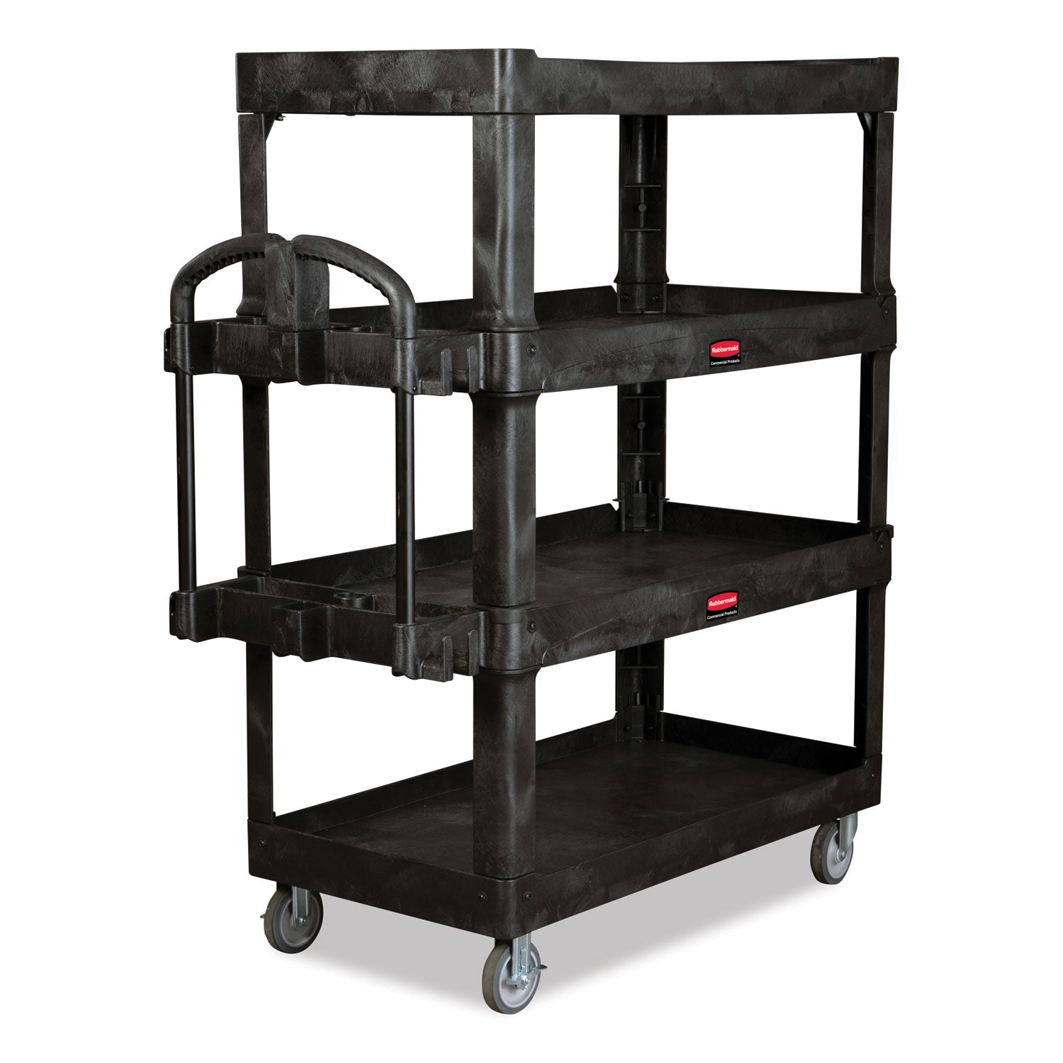 Heavy-Duty Ergo Utility Cart | 4-Shelf, 700lb Cap
