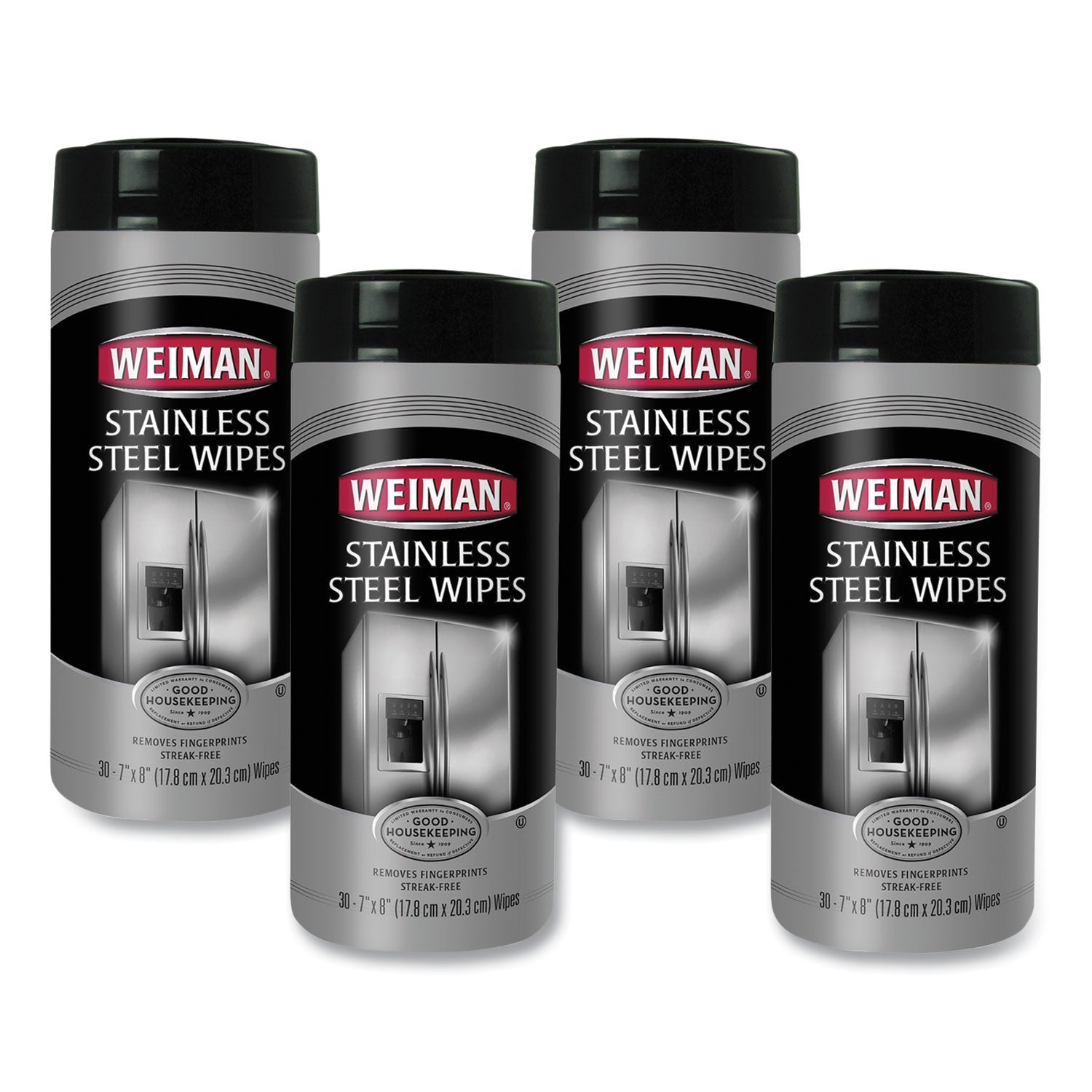 WEIMAN Stainless Steel Wipes | 4-Pack