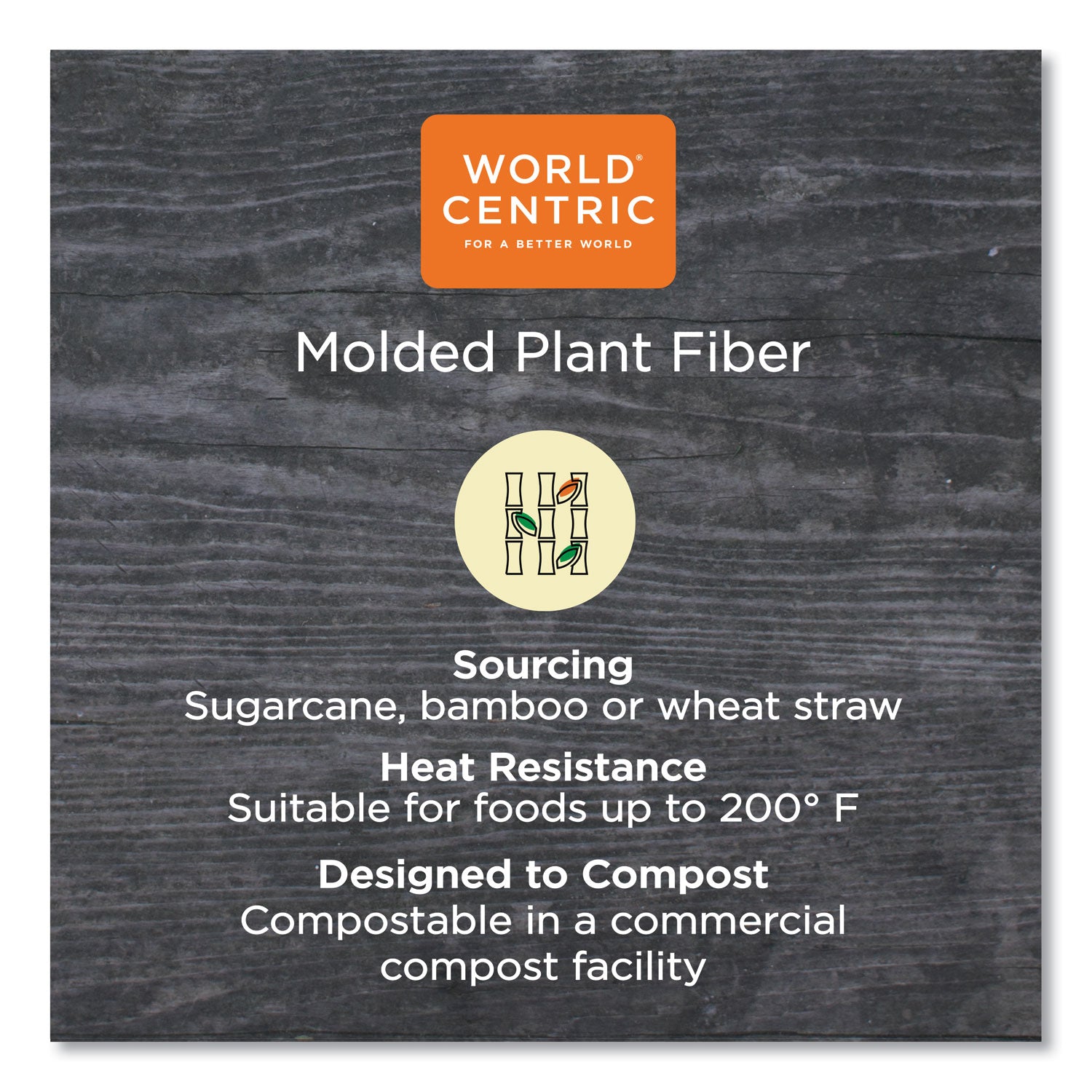 World Centric® Fiber Plates, Paper, 10" dia, Natural, 700/Carton