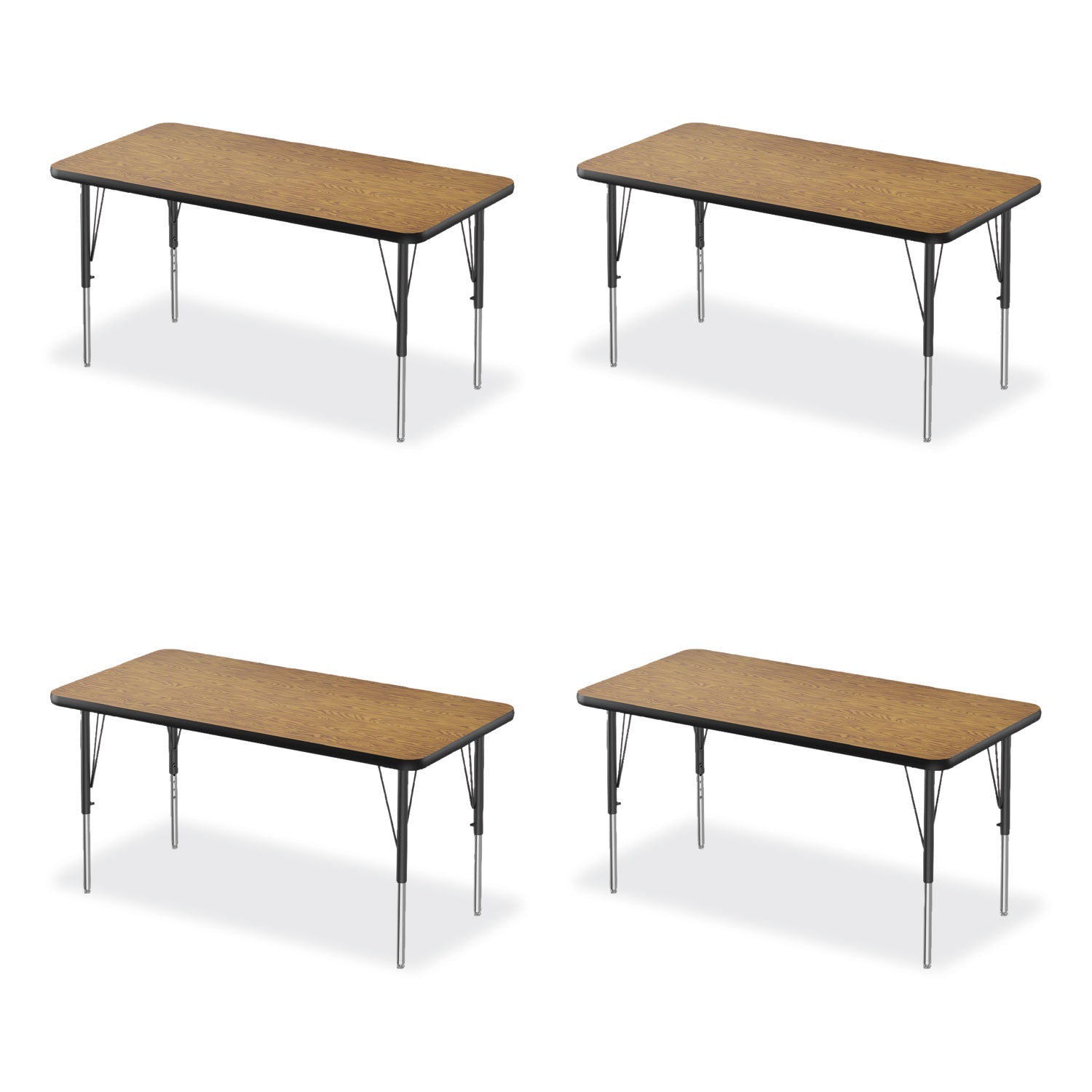 Adjustable Activity Table | 48" Oak 4/Pallet