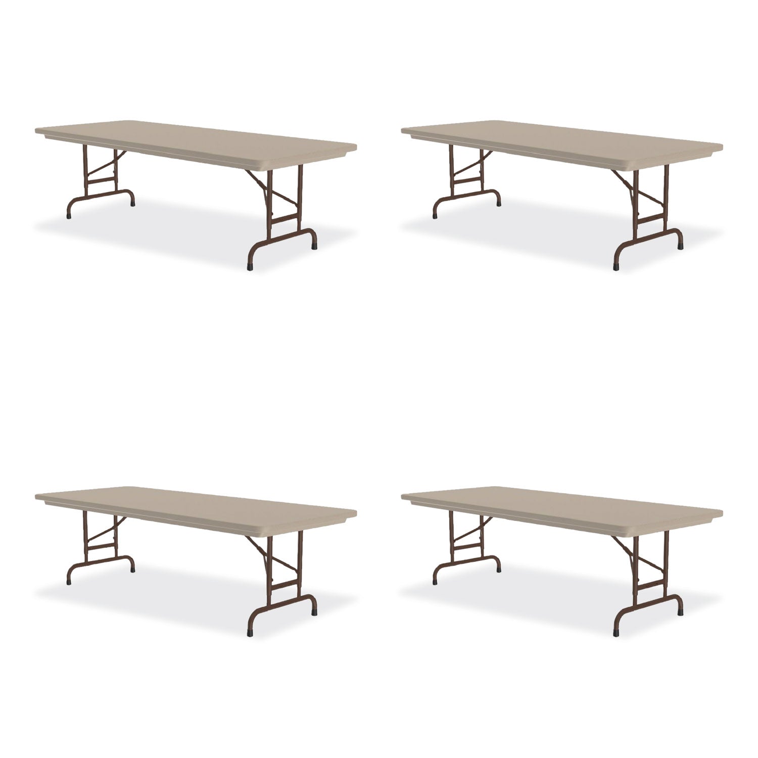 Adjustable Folding Tables | 60" Mocha 4/Pallet