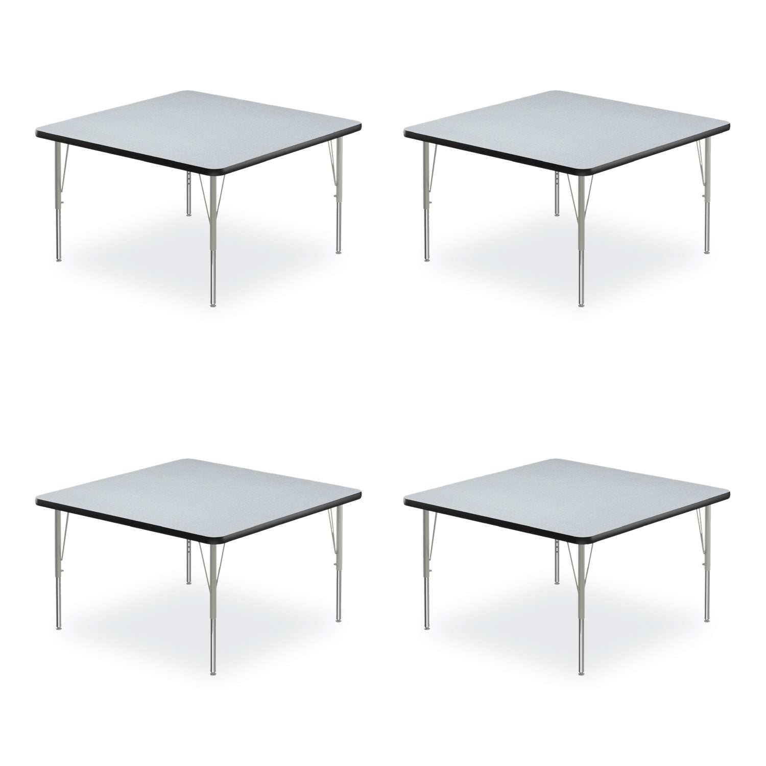 Adjustable Activity Tables | 48" Square Gray