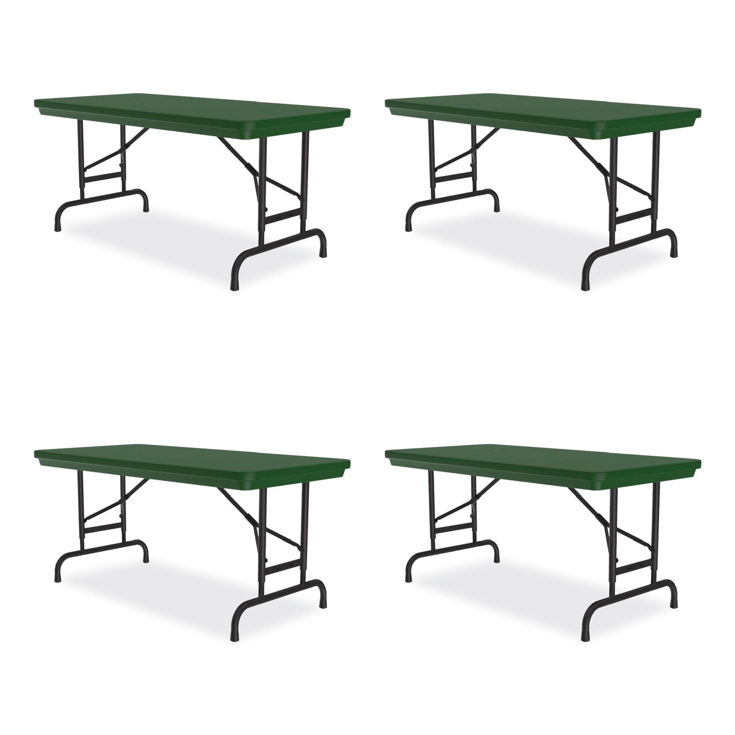 Adjustable Folding Table | 48" Green 4/Pallet