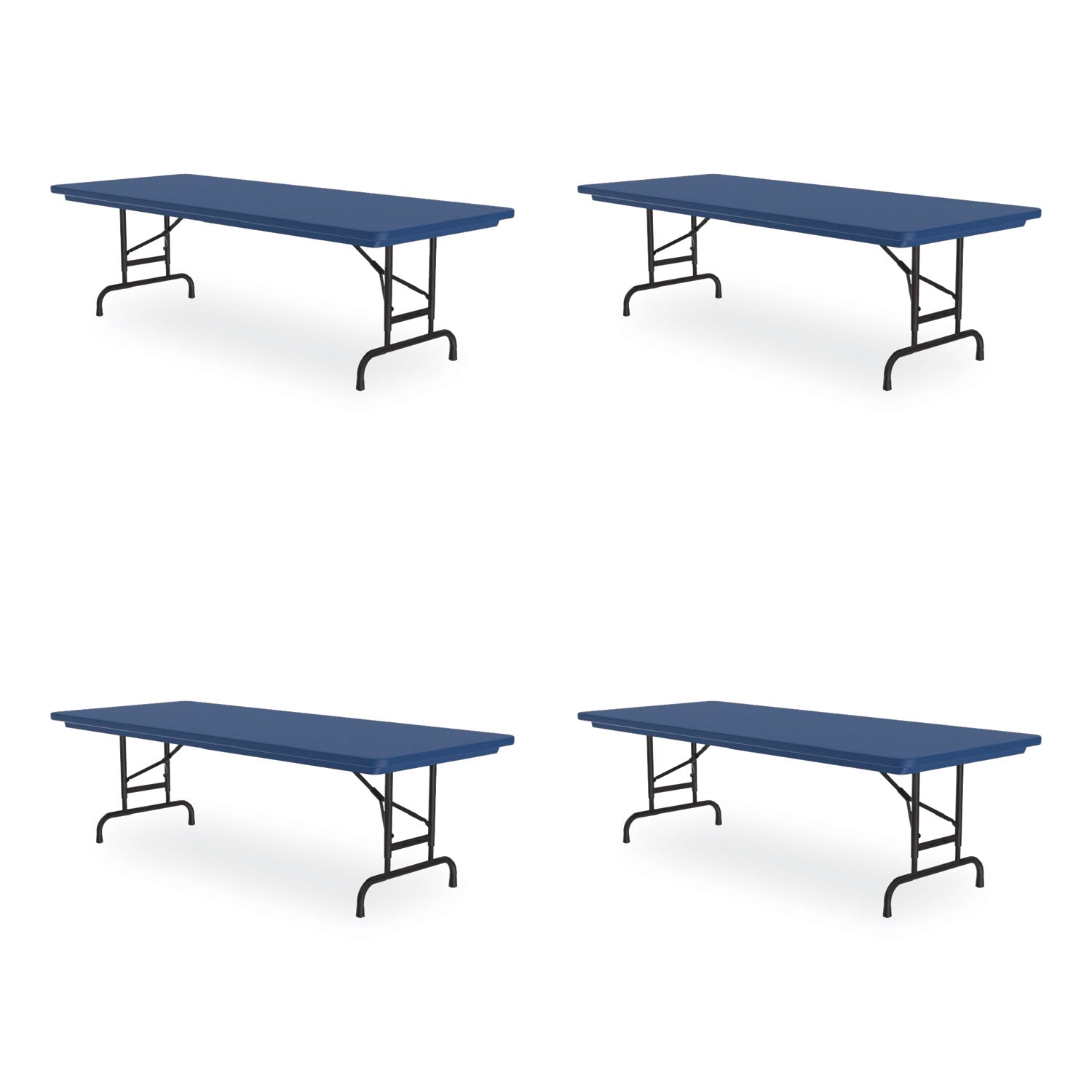 Adjustable Folding Tables | 60" Blue 4/Pallet