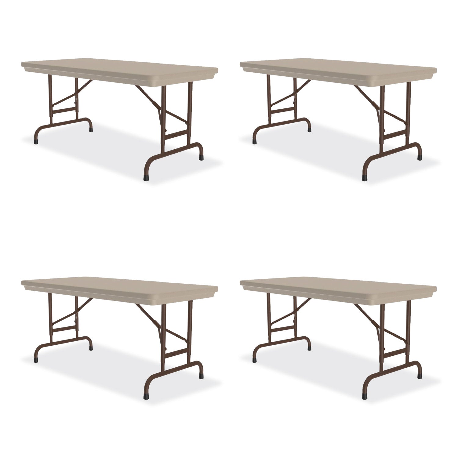Adjustable Folding Table | 48" Mocha 4/Pallet