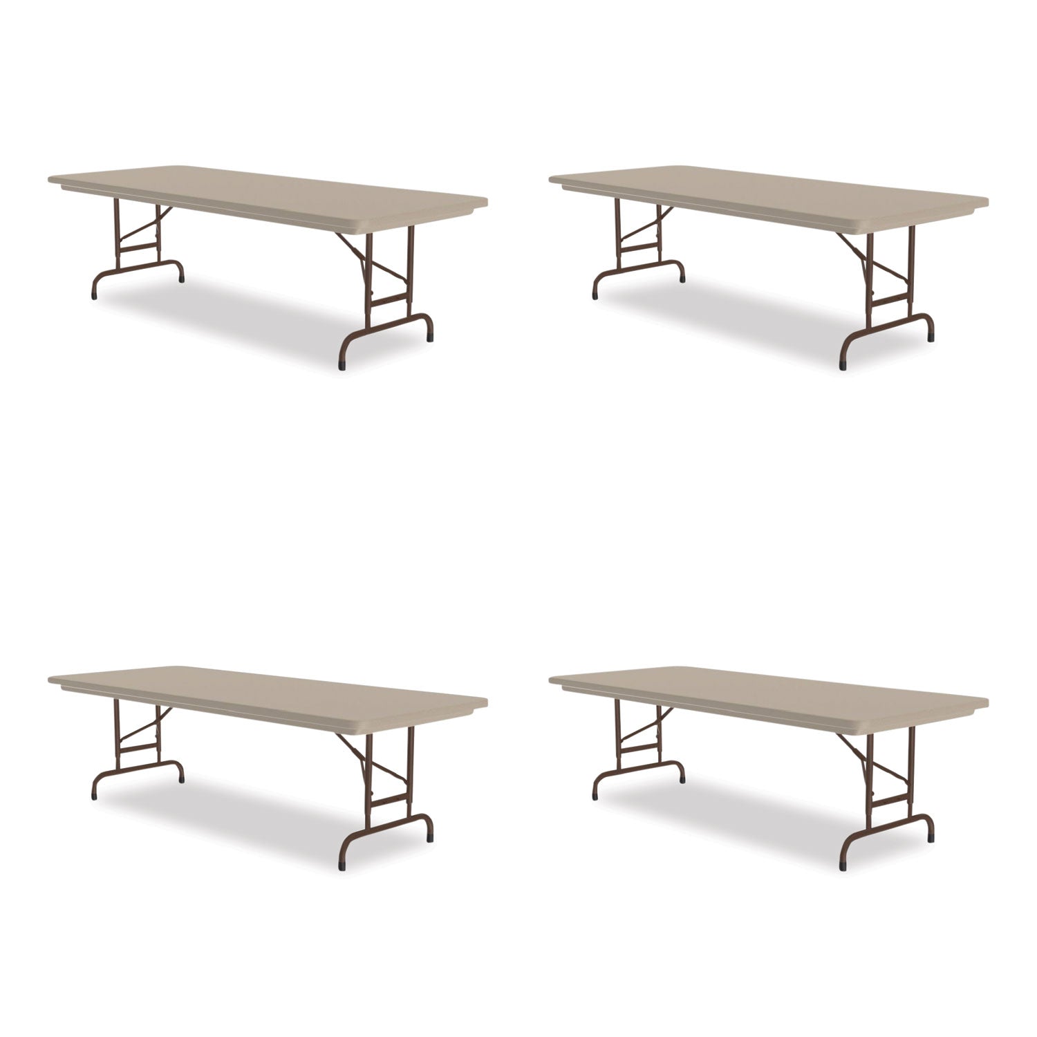 Adjustable Folding Tables | 72" Mocha 4/Pallet