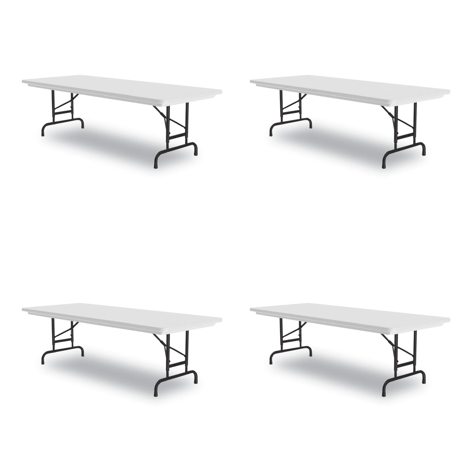 Adjustable Folding Tables | 96" Gray 4/Pallet