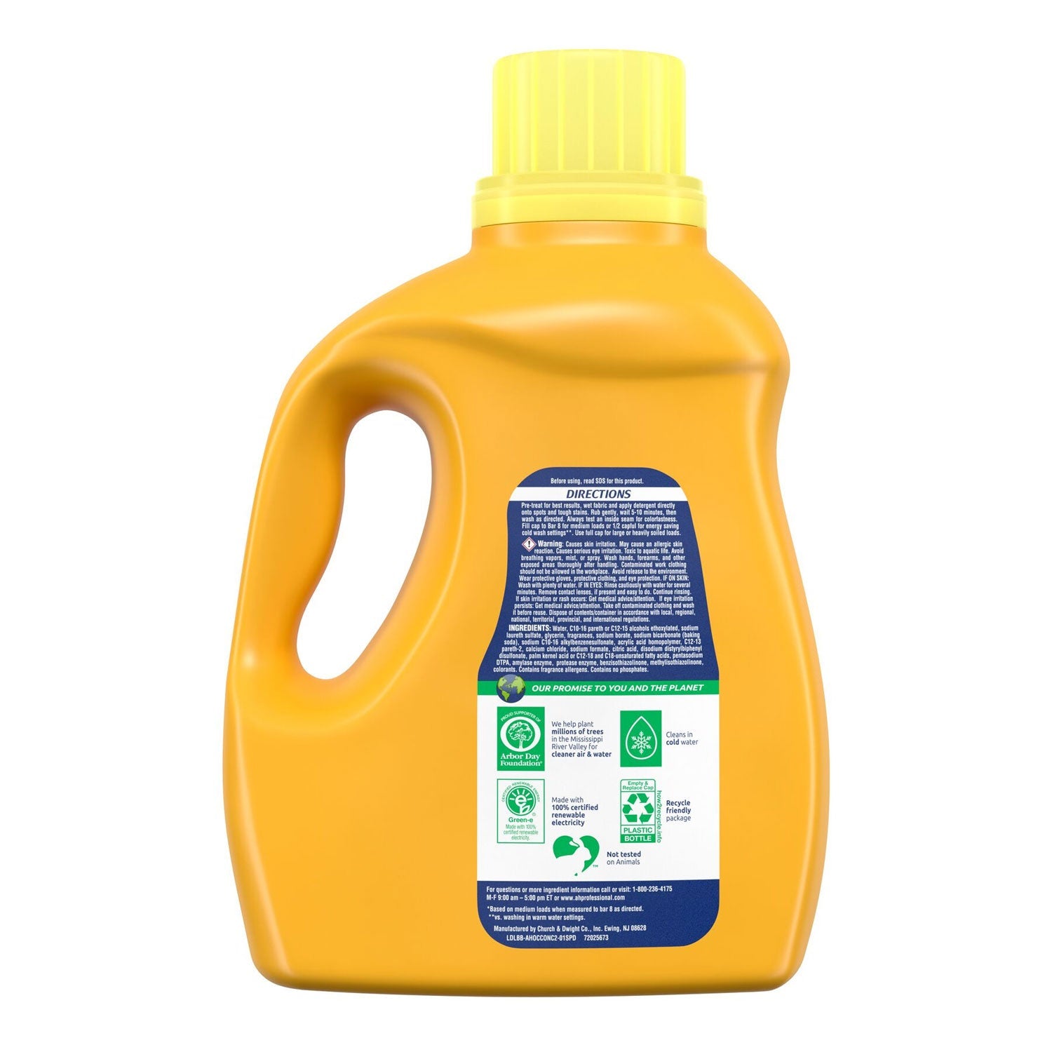 Arm & Hammer™ OxiClean Concentrated Liquid Laundry Detergent, Fresh, 100.5 oz Bottle, 4/Carton
