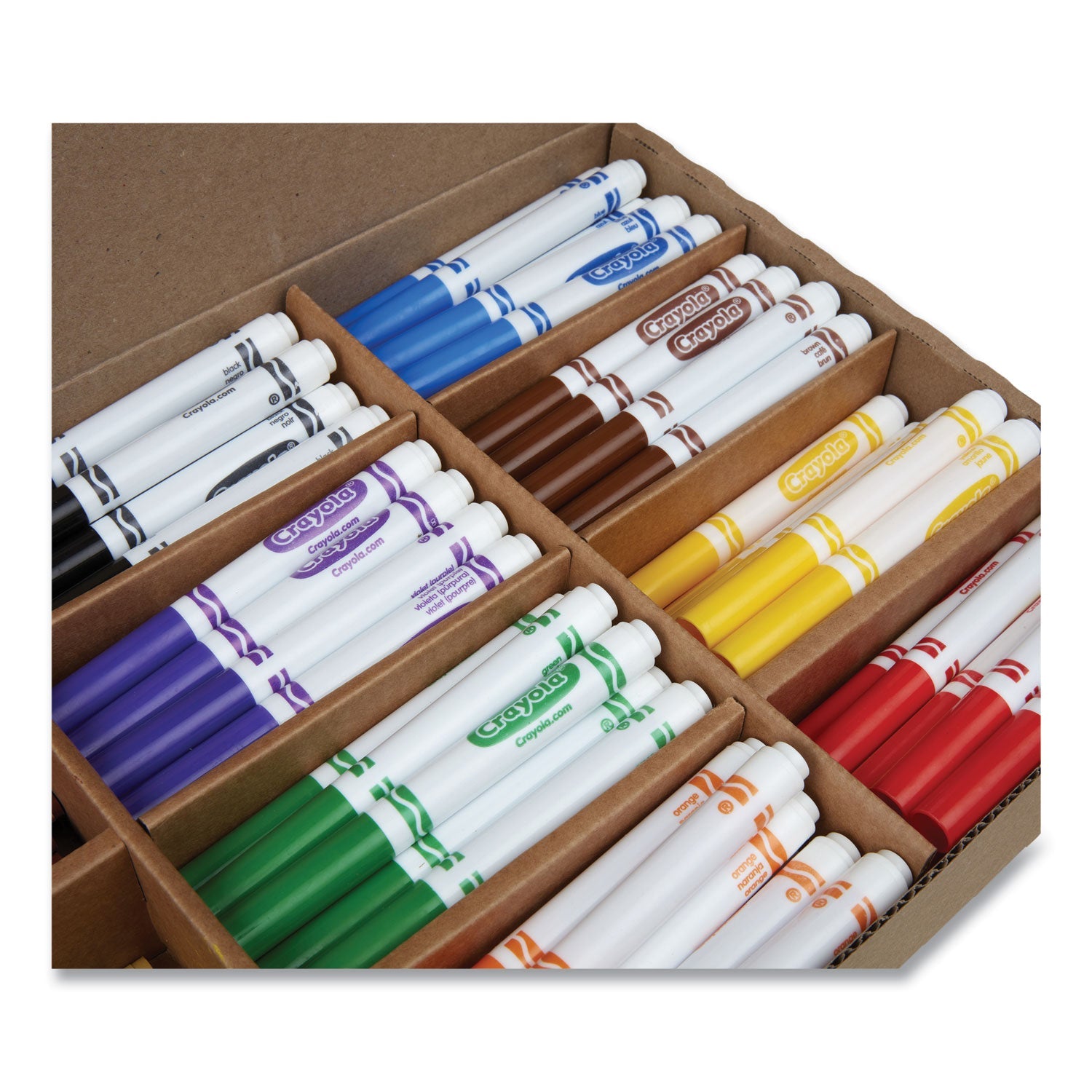Crayola® Crayons And Markers Combo Classpack, Eight Colors, 256/set