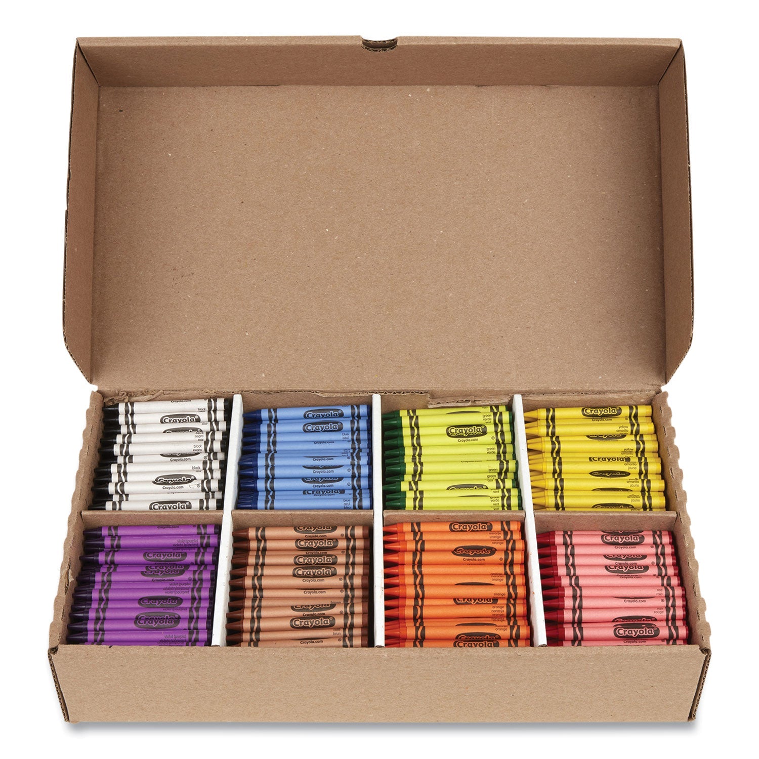 Crayola® Classpack Regular Crayons, 8 Colors, 800/box