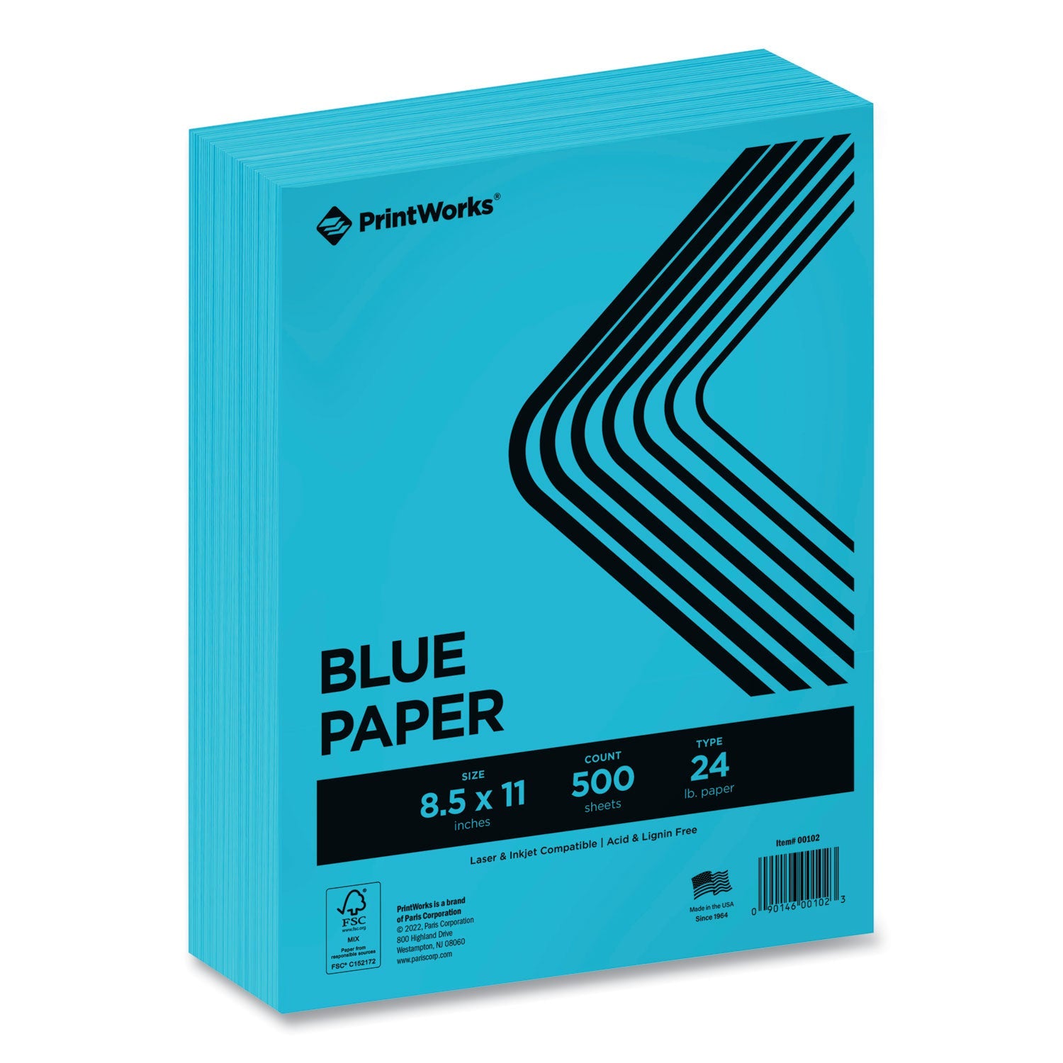 PrintWorks Professional Blue Color Paper | 500 Ream