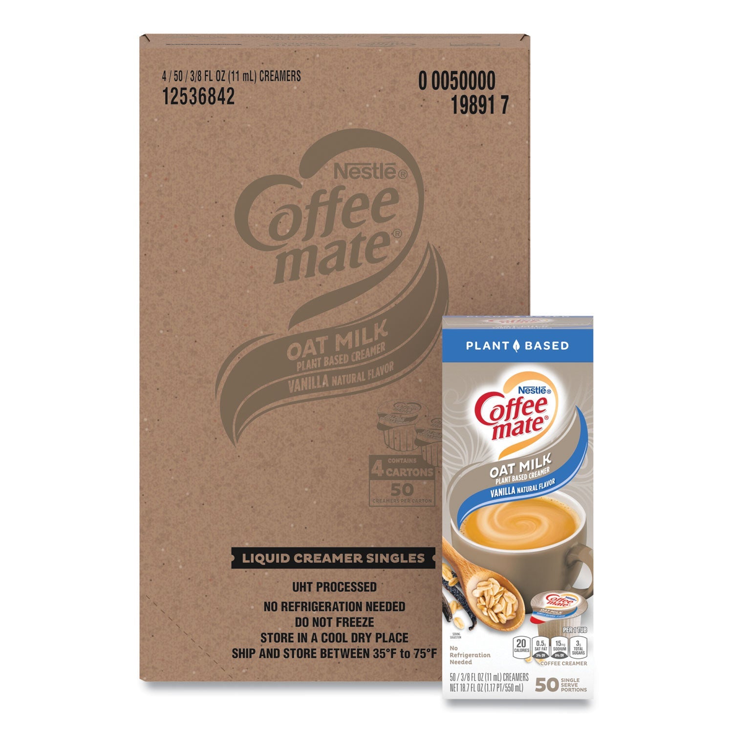Coffee mate Oat Milk Creamer | Vanilla, 200-ct