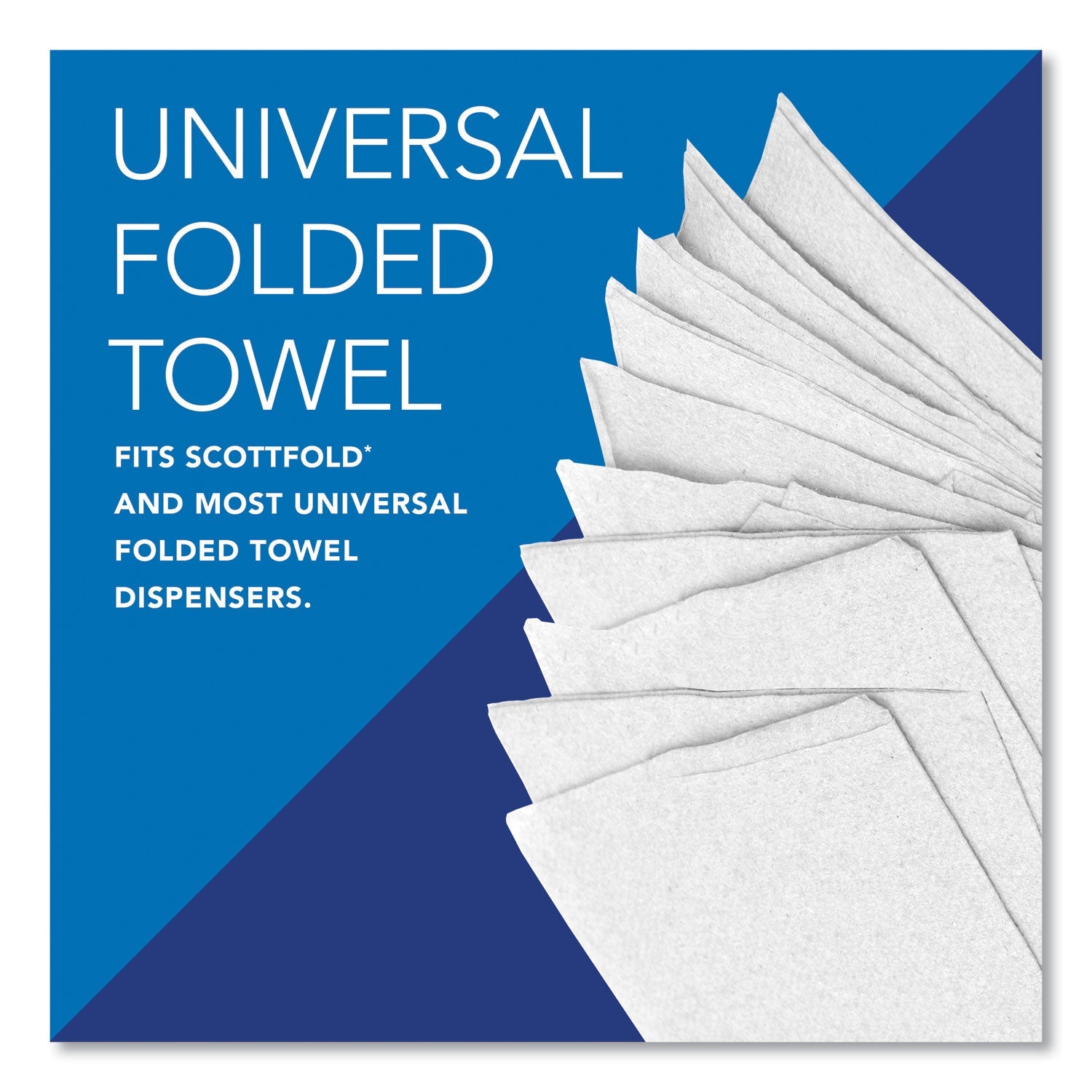 Scott® Pro Scottfold Towels, 1-Ply, 9.4 x 12.4, White, 175 Towels/Pack, 25 Packs/Carton