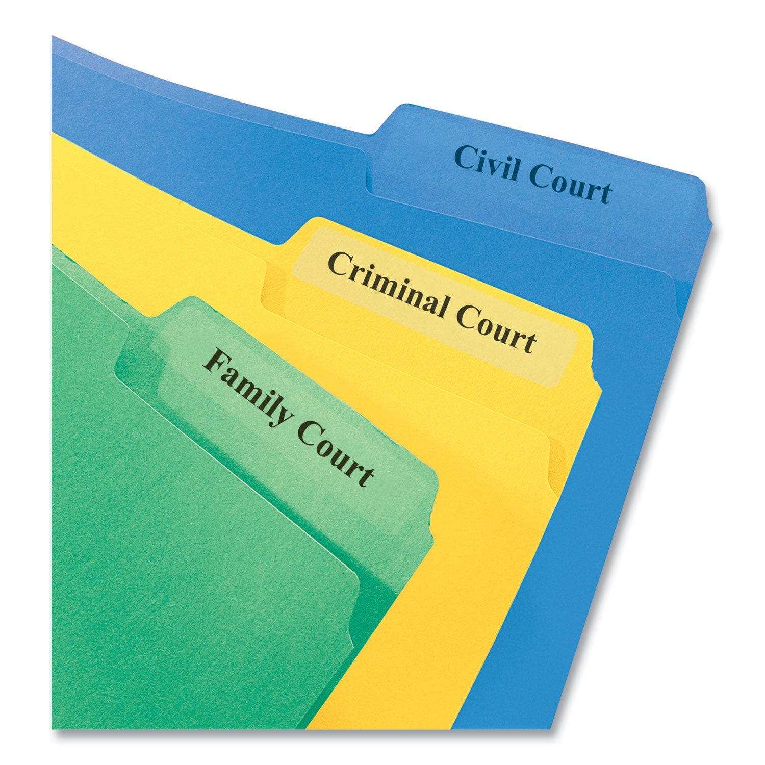 Avery® Clear Permanent File Folder Labels With Sure Feed Technology, 0.66 X 3.44, Clear, 30/sheet, 15 Sheets/pack