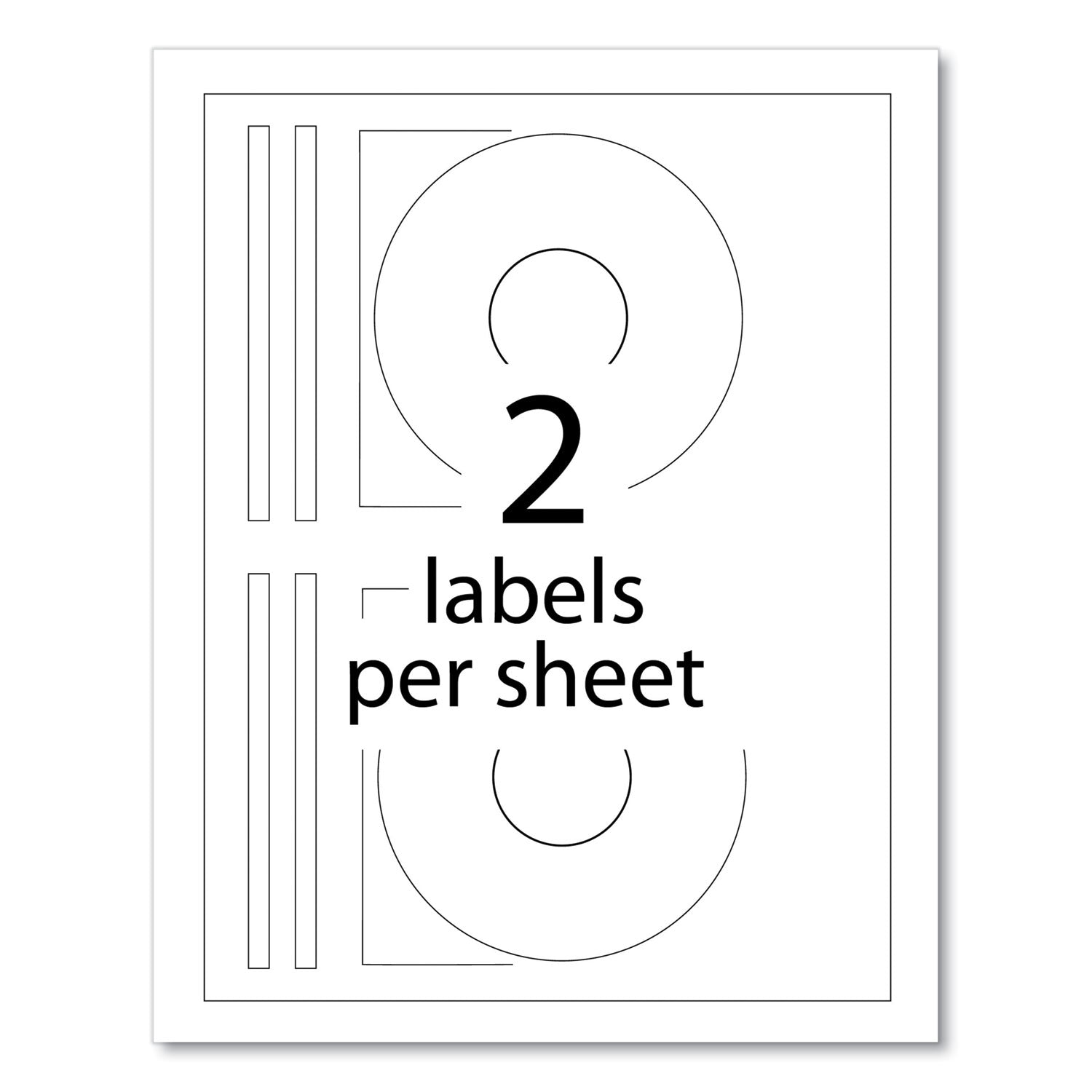 Avery® Inkjet Cd Labels, Matte White, 100/pack