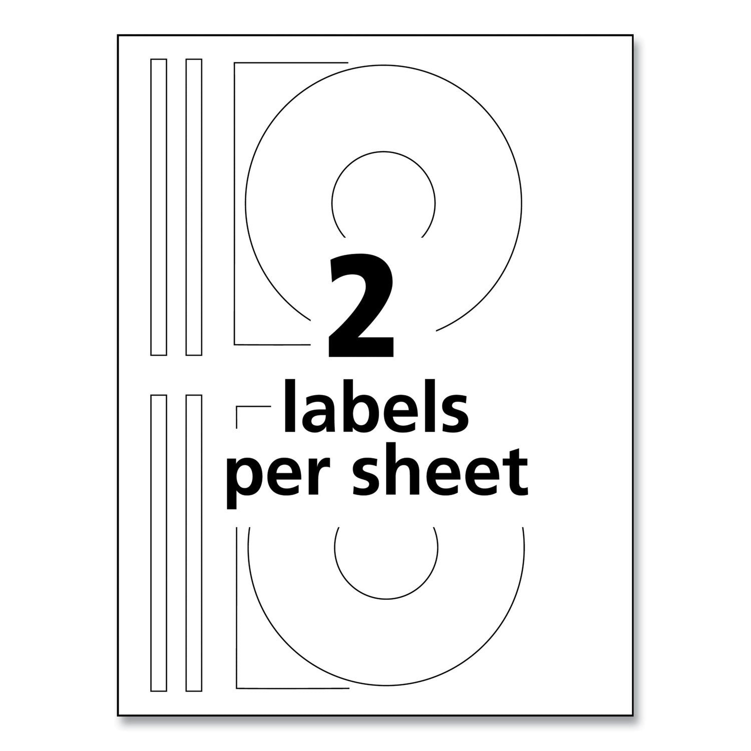 Avery® Inkjet Full-Face Cd Labels, Glossy White, 20/pack