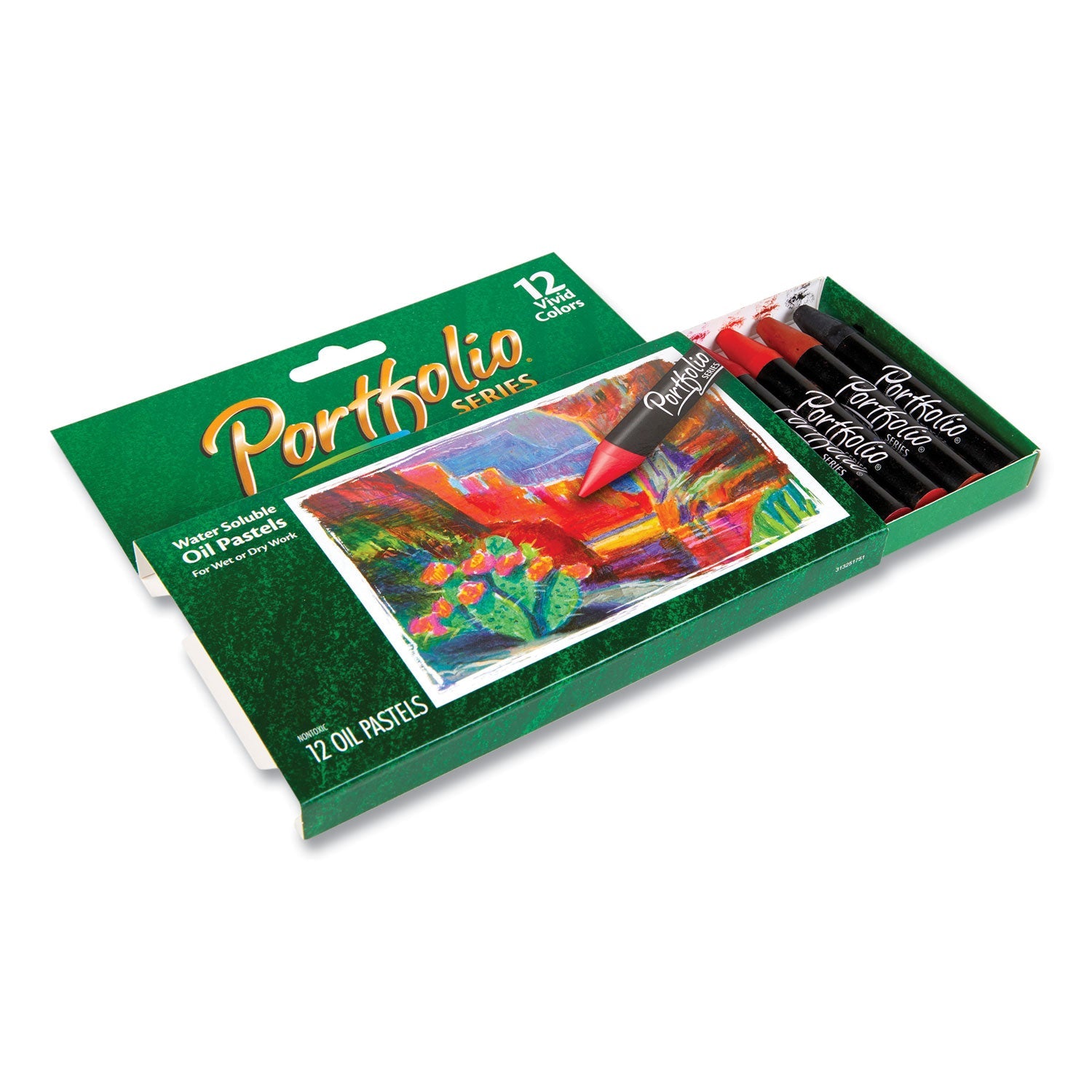 Crayola® Portfolio Series Oil Pastels, 12 Assorted Colors, 12/pack
