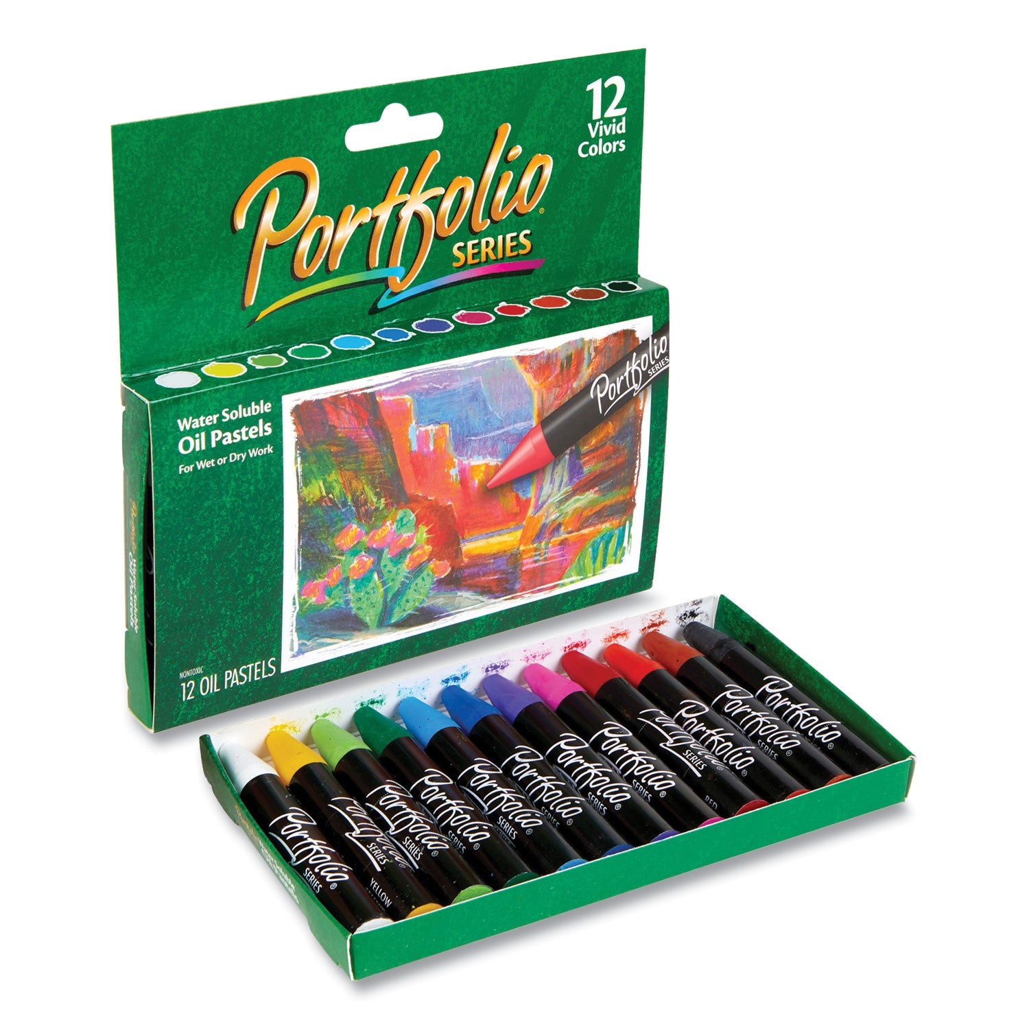 Crayola® Portfolio Series Oil Pastels, 12 Assorted Colors, 12/pack