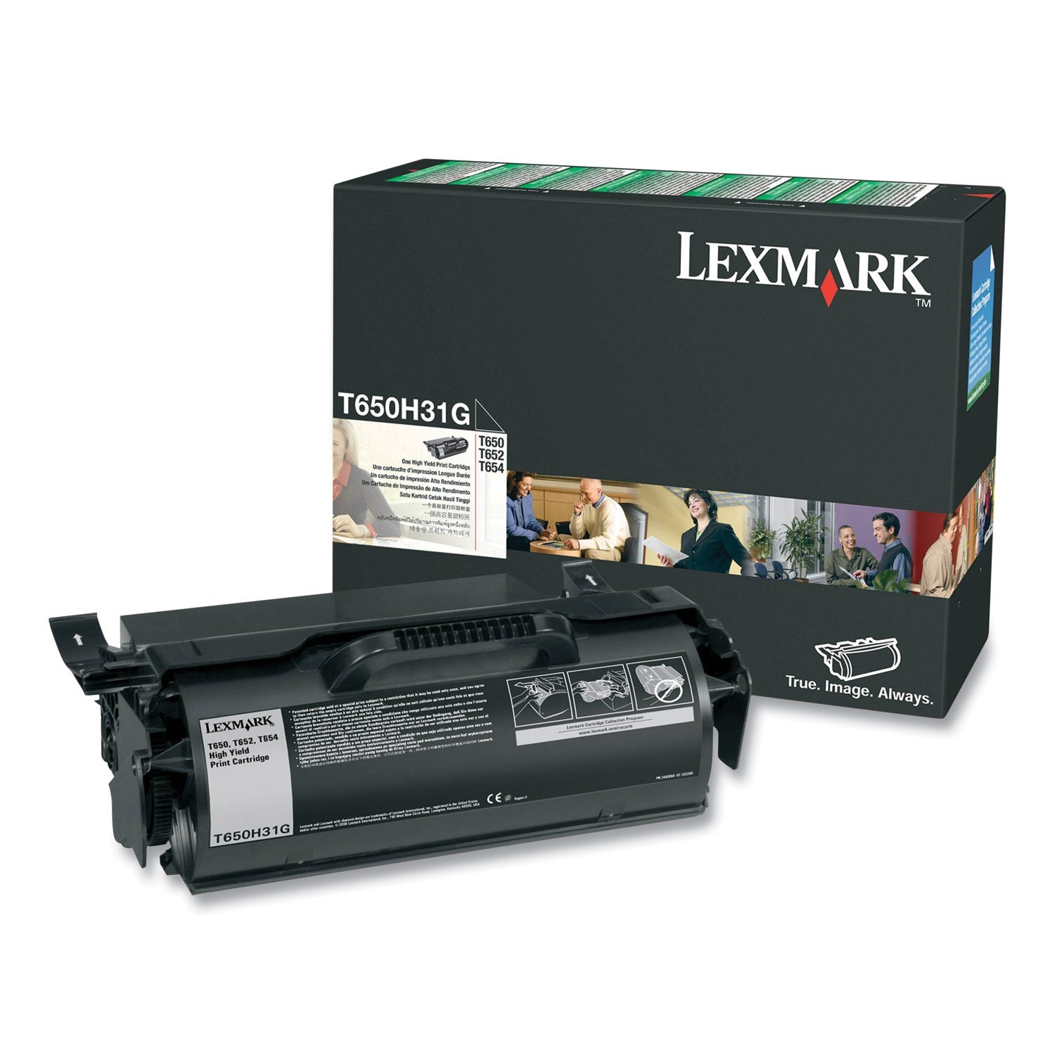 Lexmark T650h31g Toner | High-Yield, Black