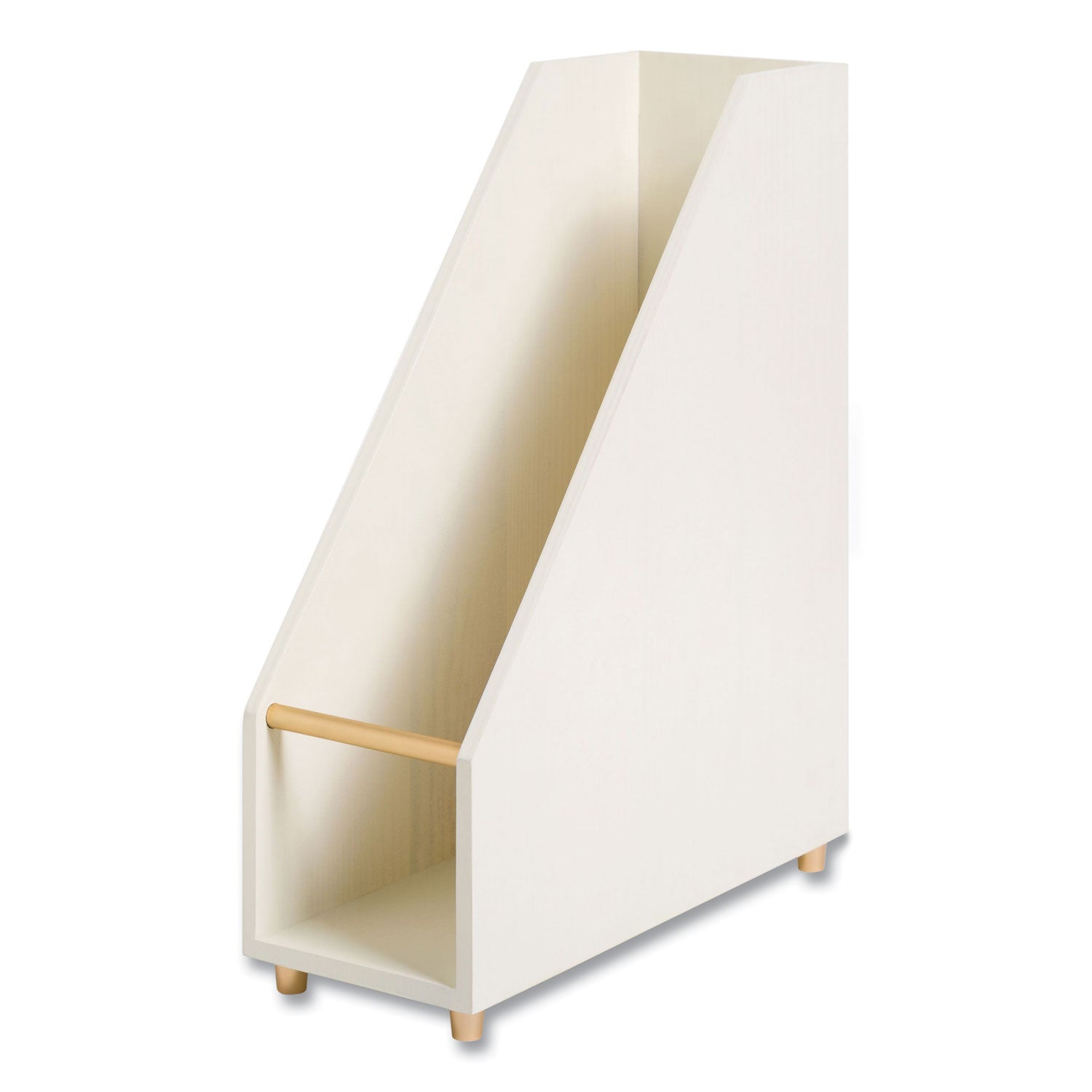 Juliet Magazine Holder | White Wood