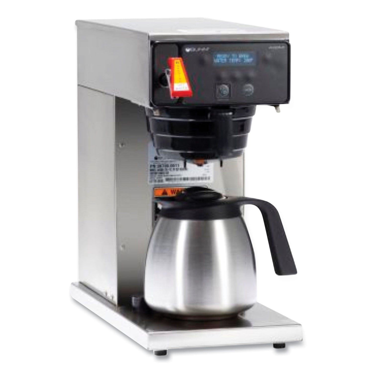 BUNN® AXIOM DV-TC Dual-Voltage Thermal Carafe Coffee Brewer, 12 Cups, Silver/Black