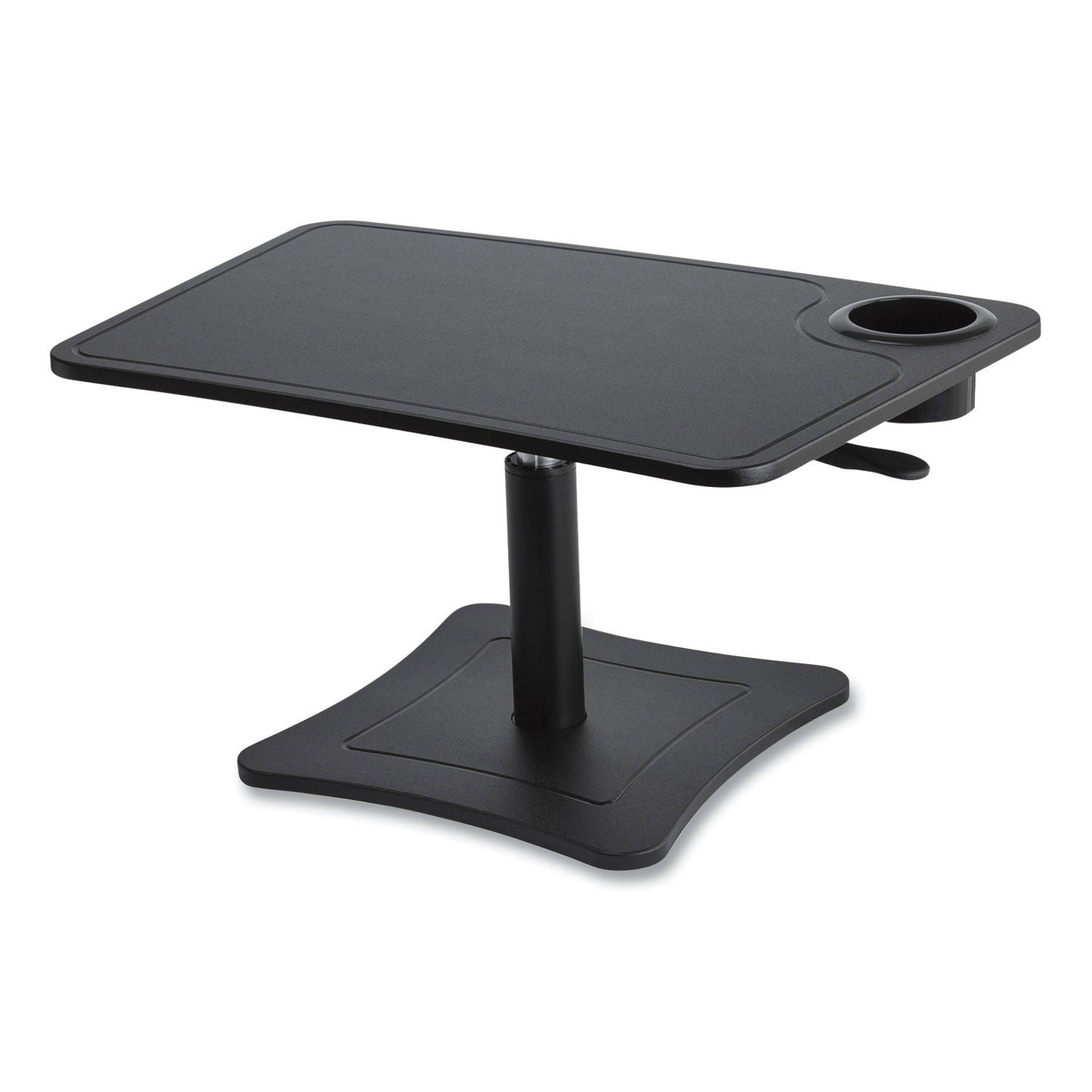 High Rise Adjustable Laptop Stand w/Storage Cup