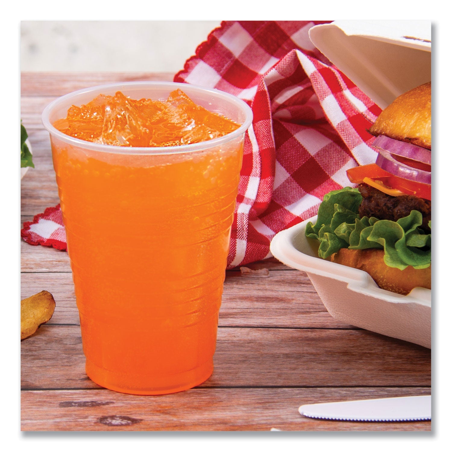 Dart® High-Impact Polystyrene Squat Cold Cups, 12 oz, Plastic, Translucent, 50/Sleeve, 20 Sleeves/Carton