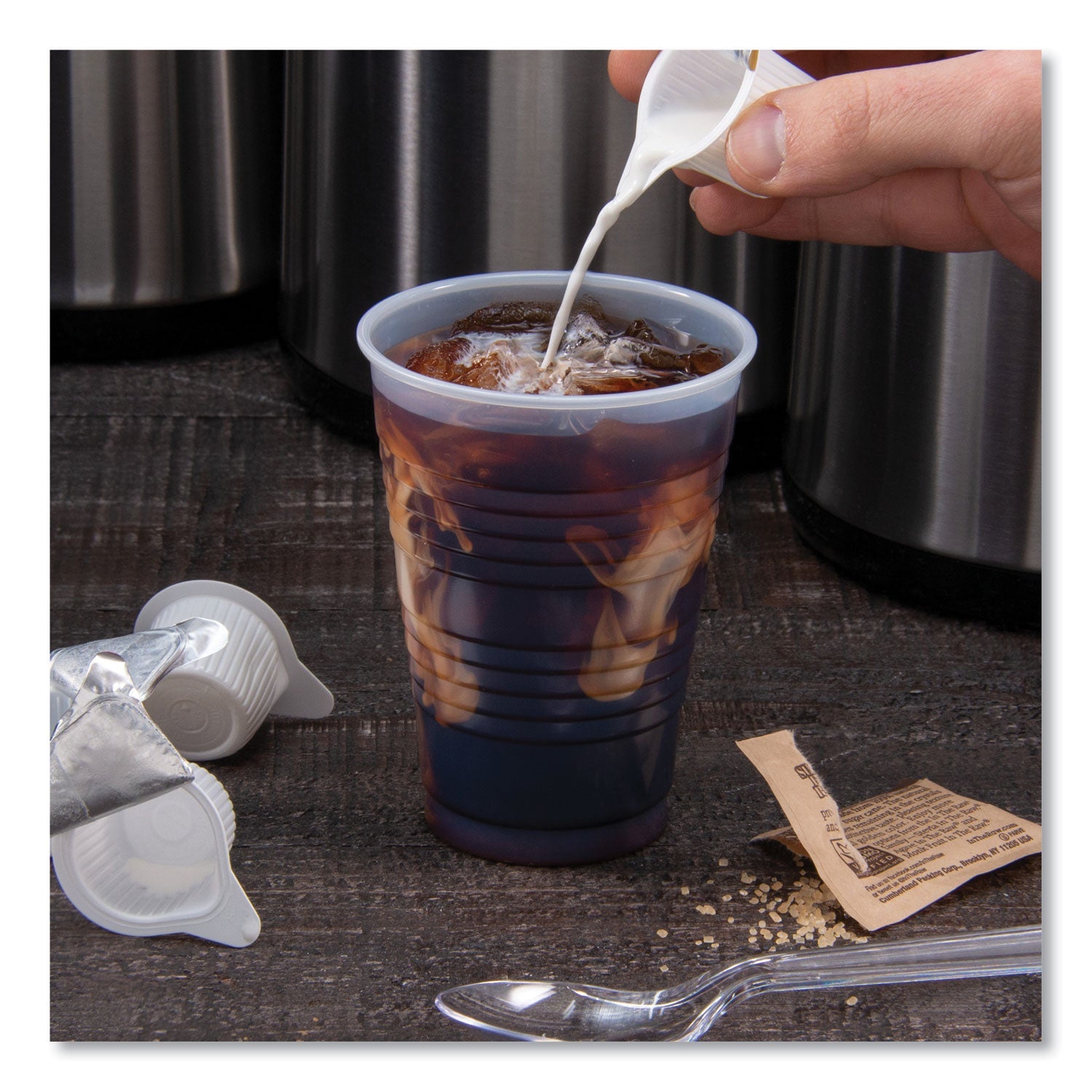 Dart® High-Impact Polystyrene Squat Cold Cups, 12 oz, Plastic, Translucent, 50/Sleeve, 20 Sleeves/Carton
