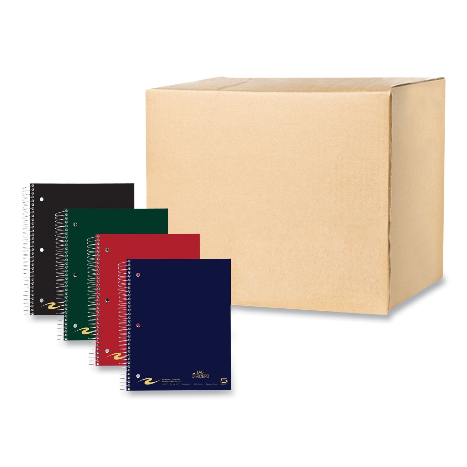 Wirebound Notebook with Tabs | 5-Subject, Asst.