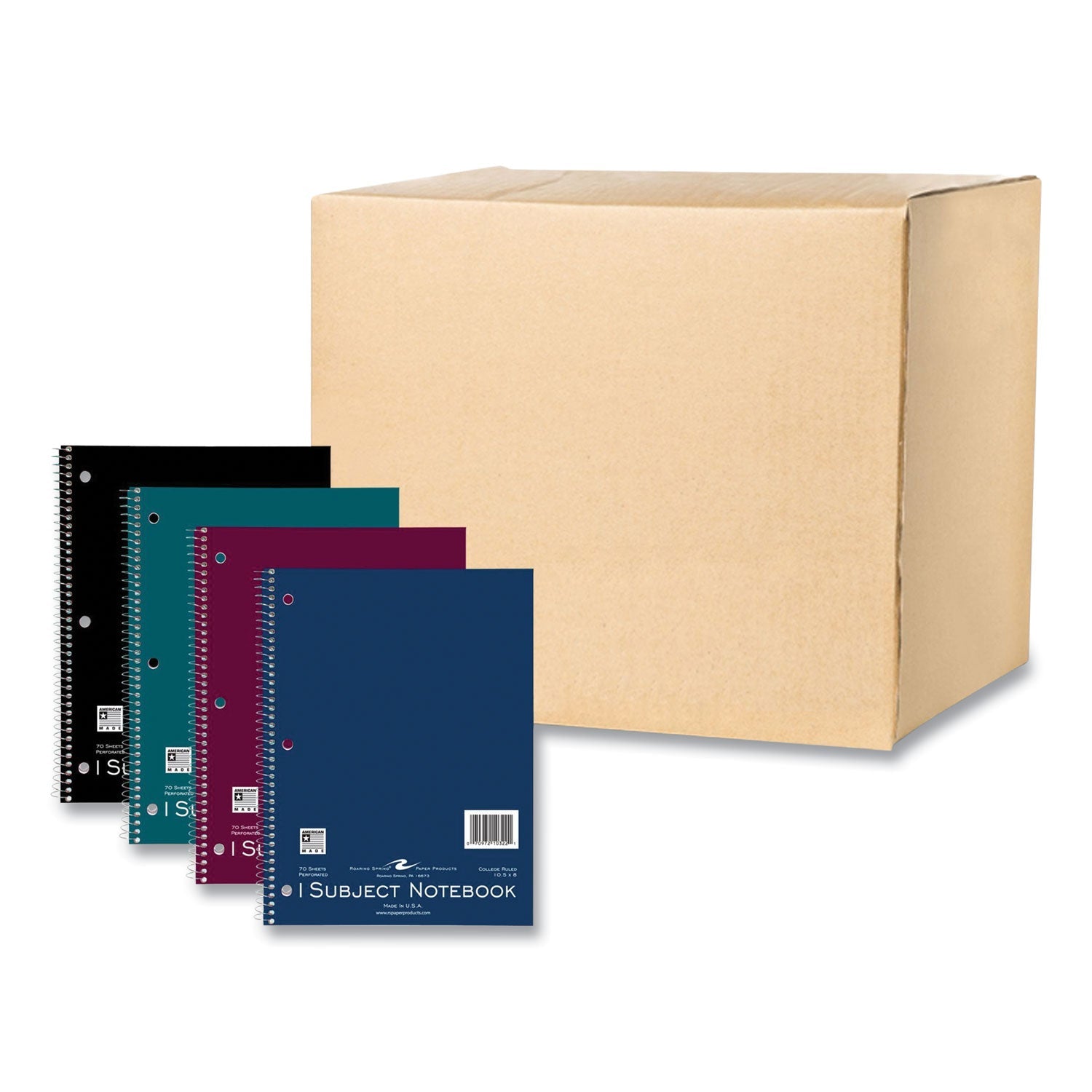 1-Subject Wirebound Notebook | College Rule, Asst.