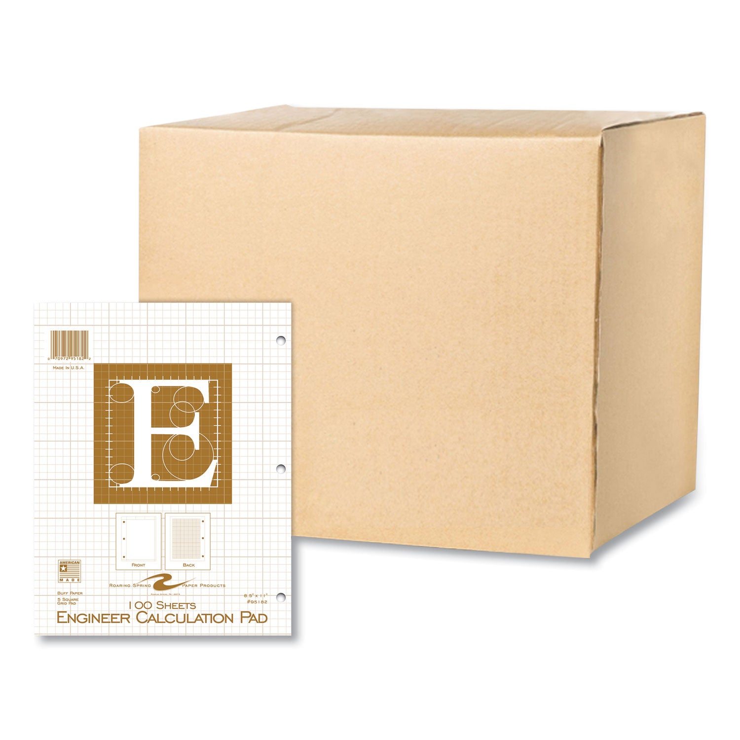 Engineer Pad | Quad Rule, 100 Sheets, Buff