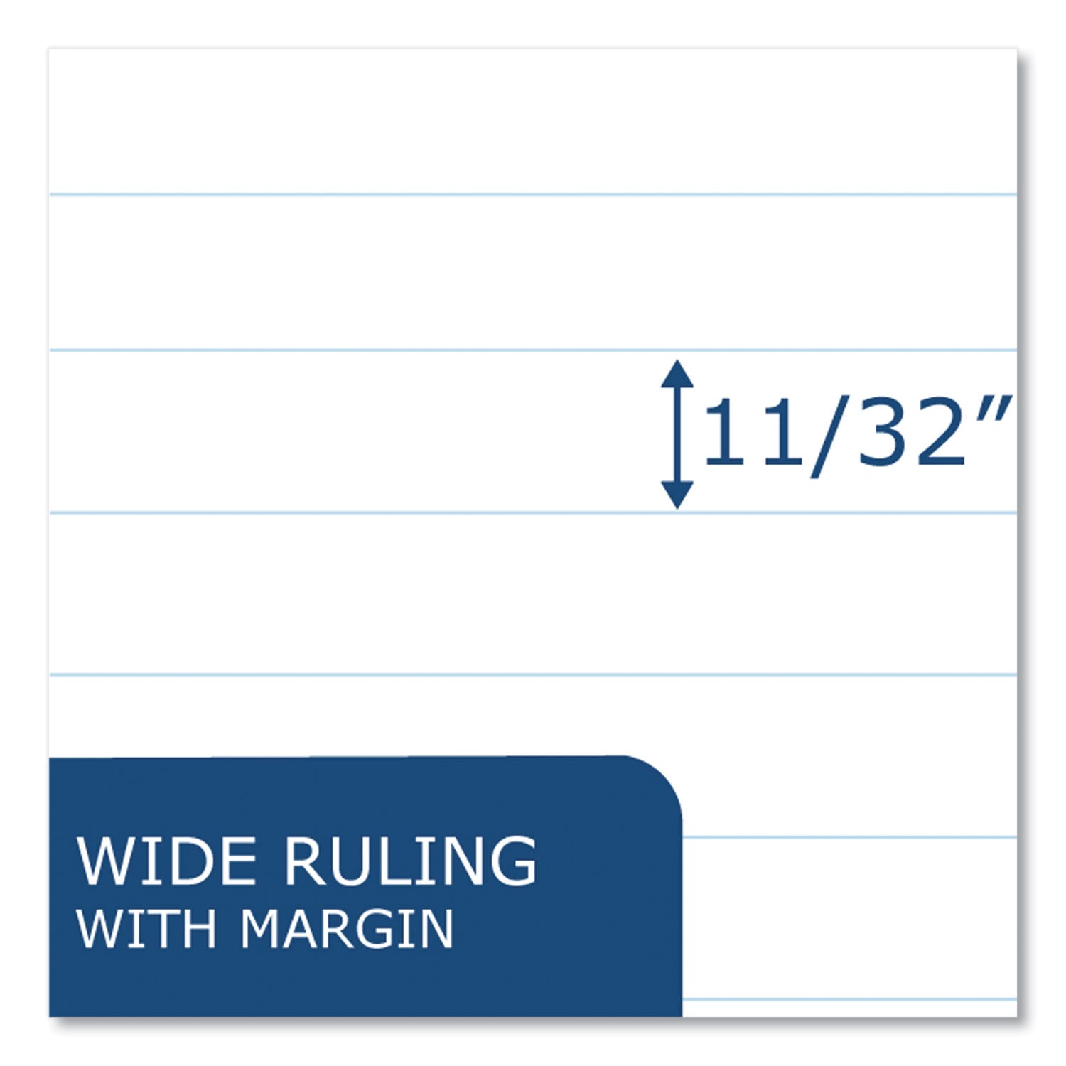 Roaring Spring® Examination Blue Book, Wide/Legal Rule, Blue Cover, (4) 8.5 x 11 Sheets, 600/Carton - Bloom Skins