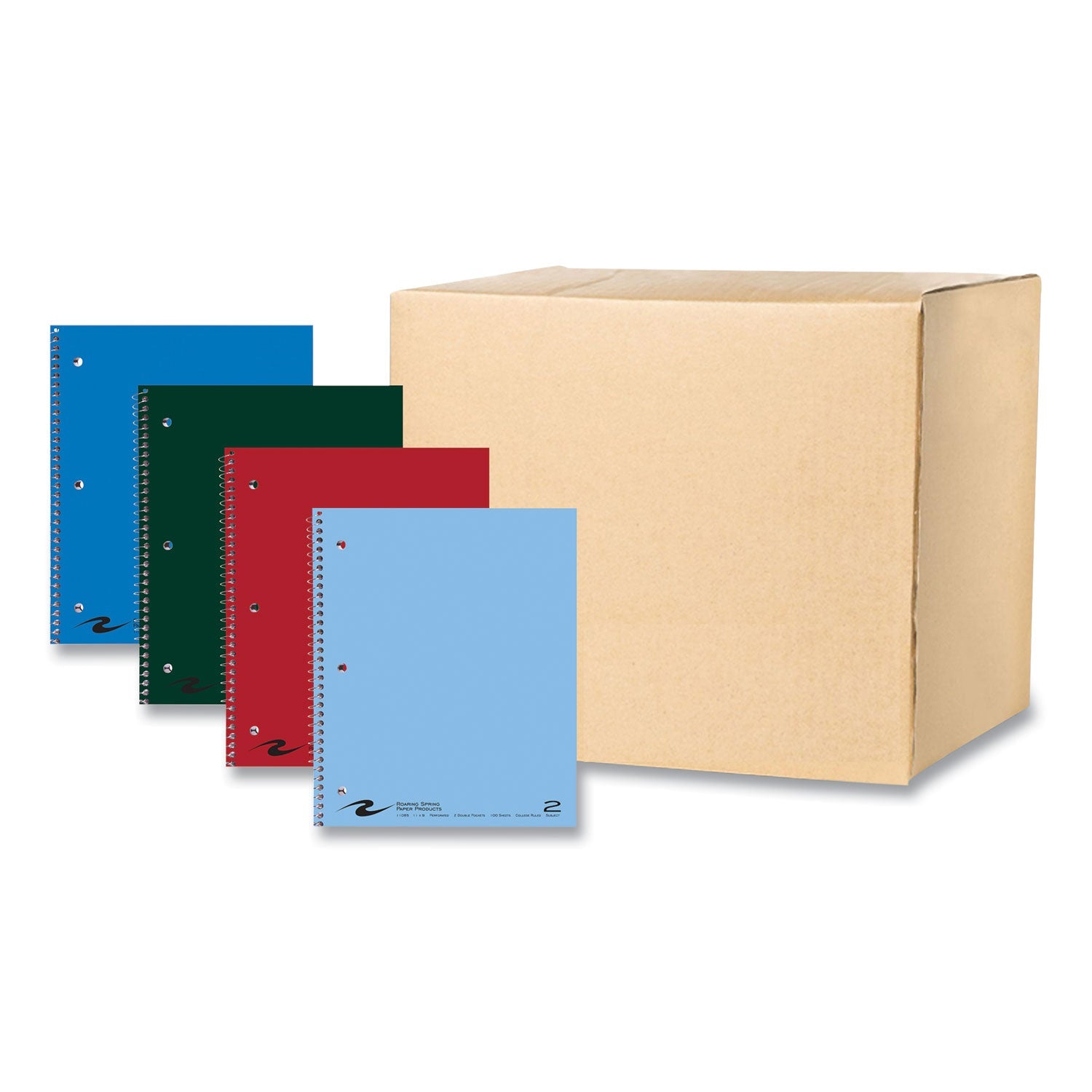 2-Subject Wirebound Notebook | College Rule, Asst.