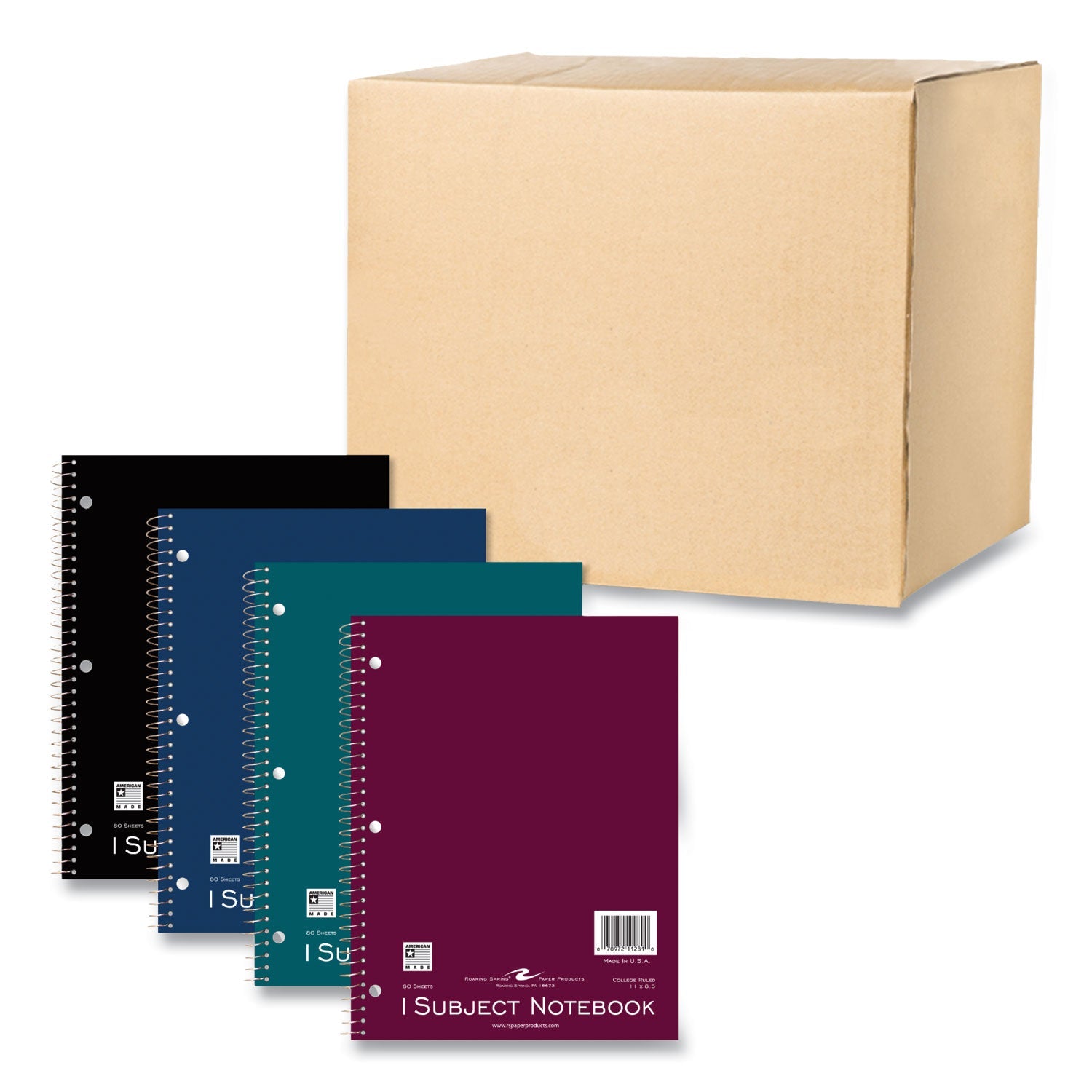 1-Subject Wirebound Notebook | 80 Sheets, Asst.