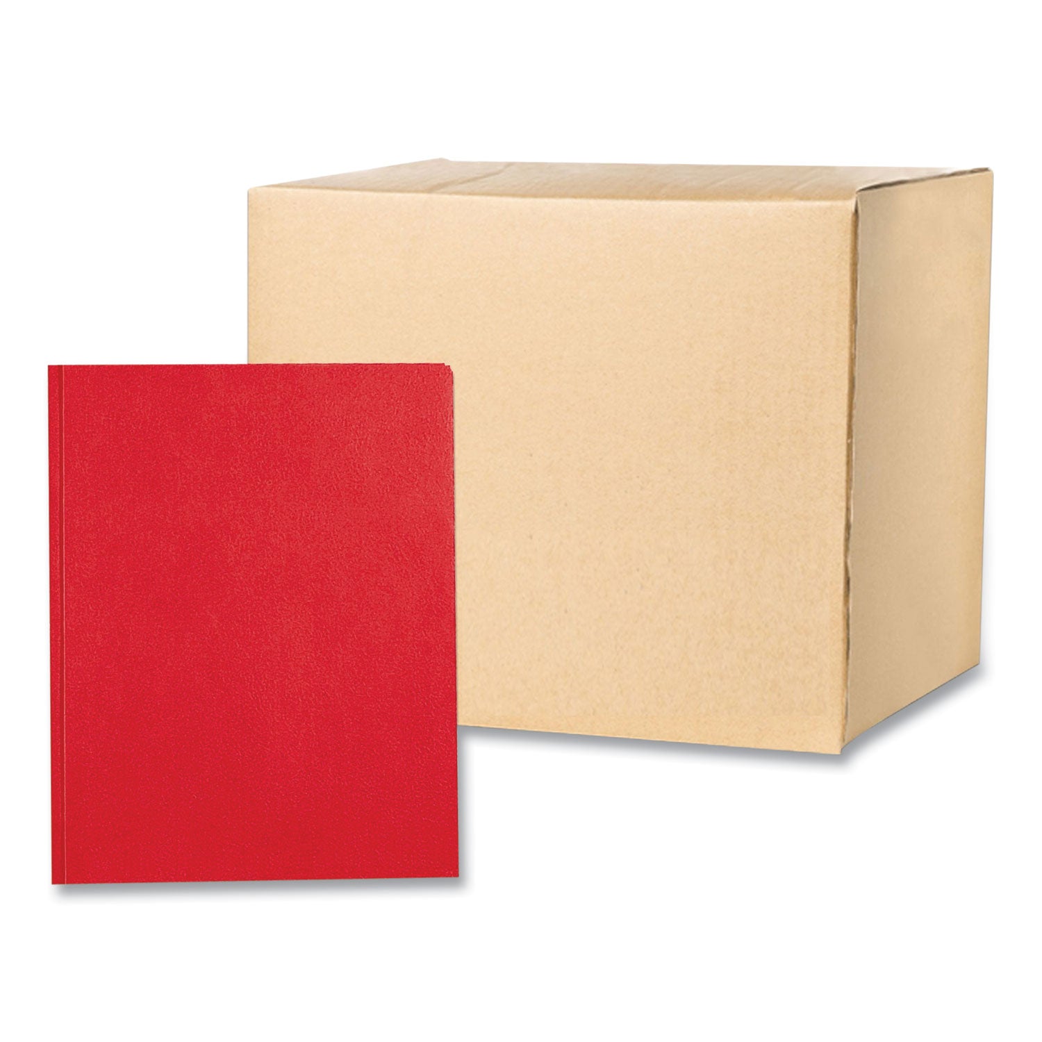 Pocket Folder with 3 Fasteners | Red, 25/Box