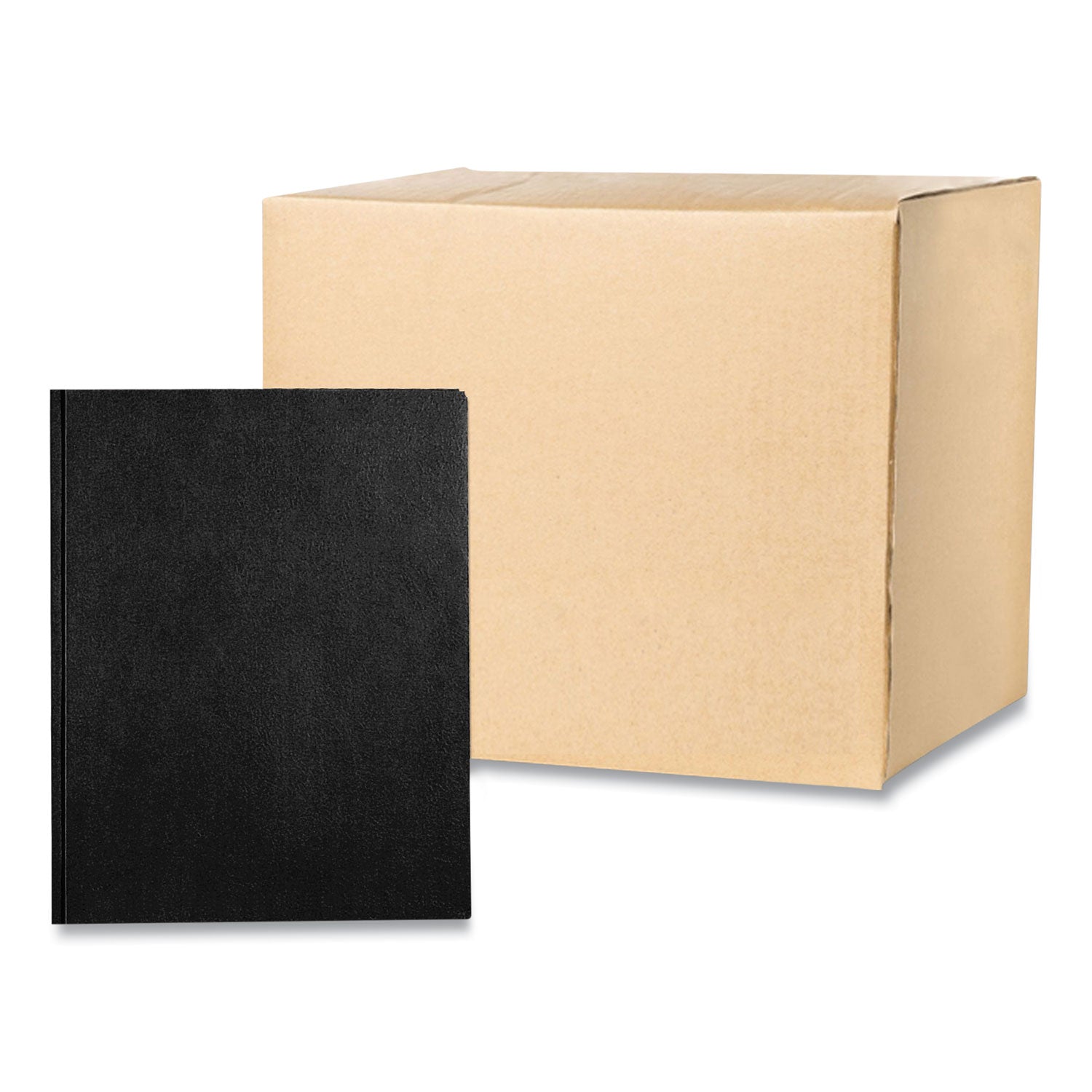 Pocket Folder with 3 Fasteners | Black, 25/Box