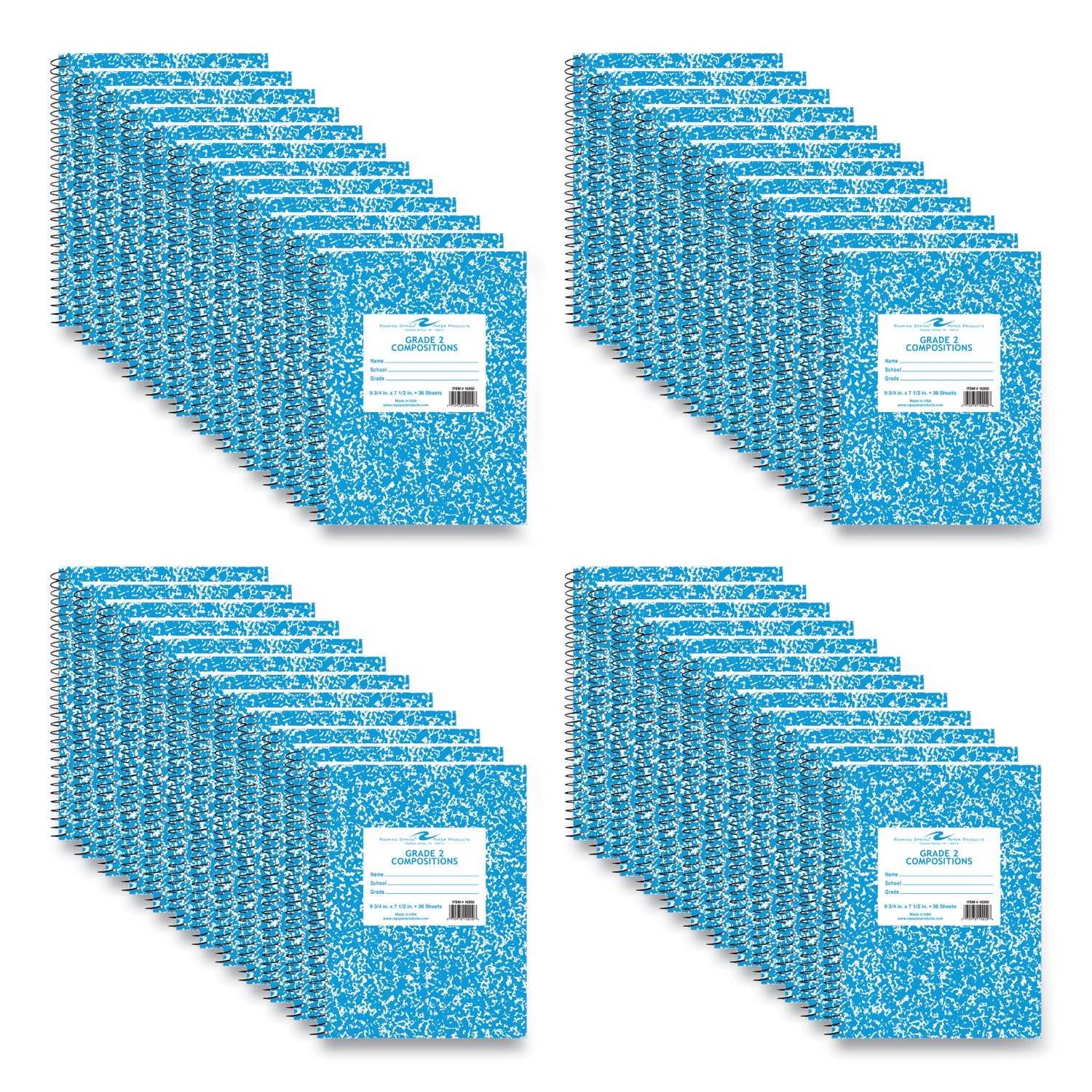 Composition Book | Grade 2 Manuscript, Blue