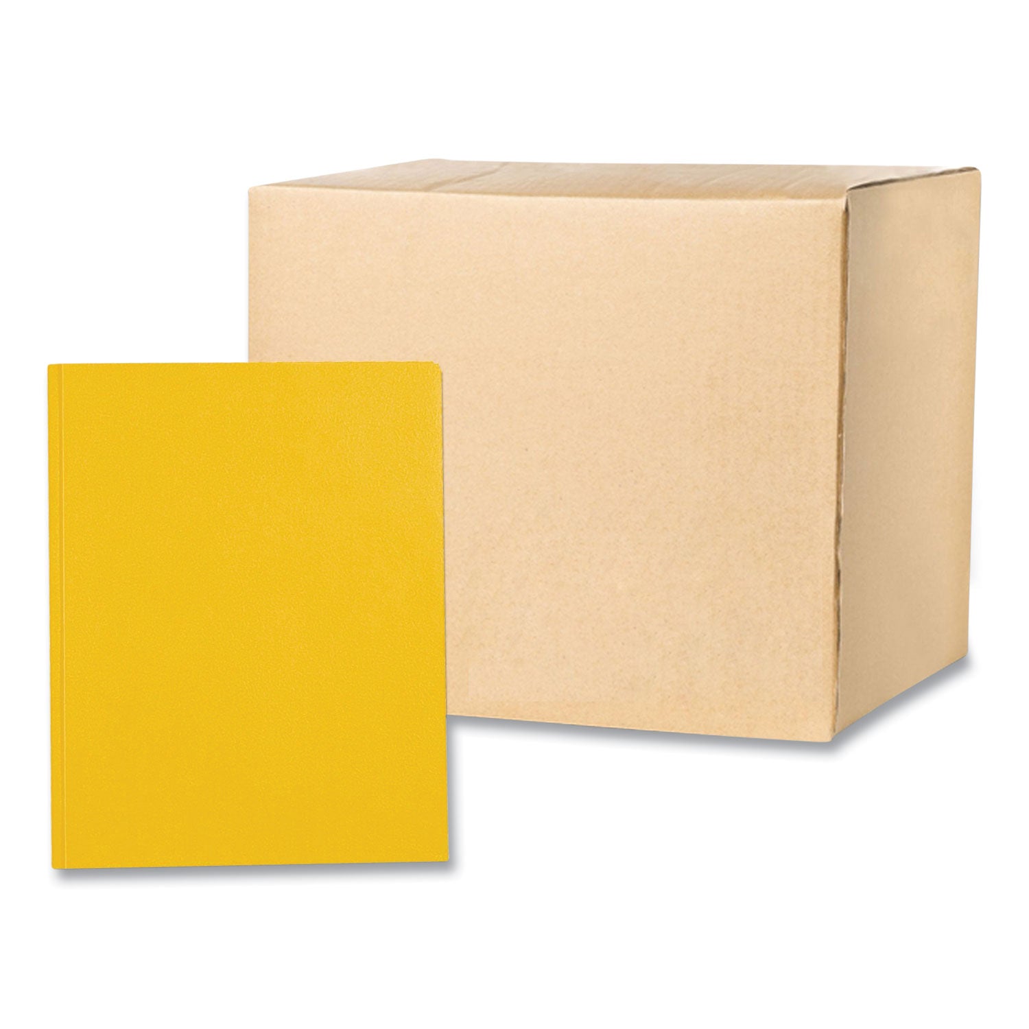 Pocket Folder with 3 Fasteners | Yellow, 25/Box