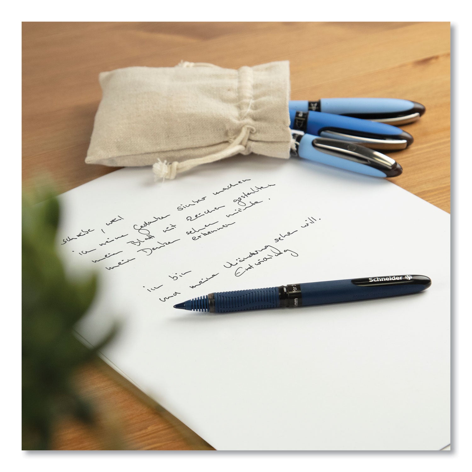 Schneider® One Business Rollerball Pen, Stick, Fine 0.6 mm, Assorted Ink and Barrel Colors, 4/Pack - Bloom Skins