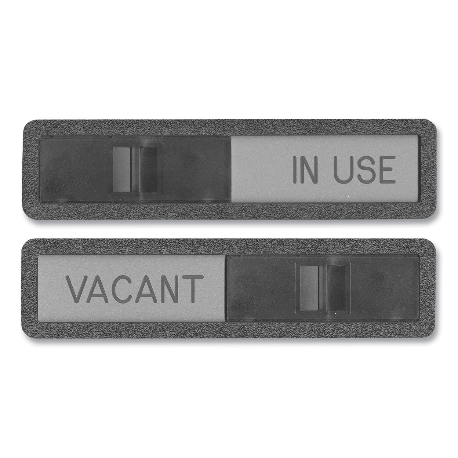 Vacant/In Use Sign | 2.5x10.5 | Black/Silver