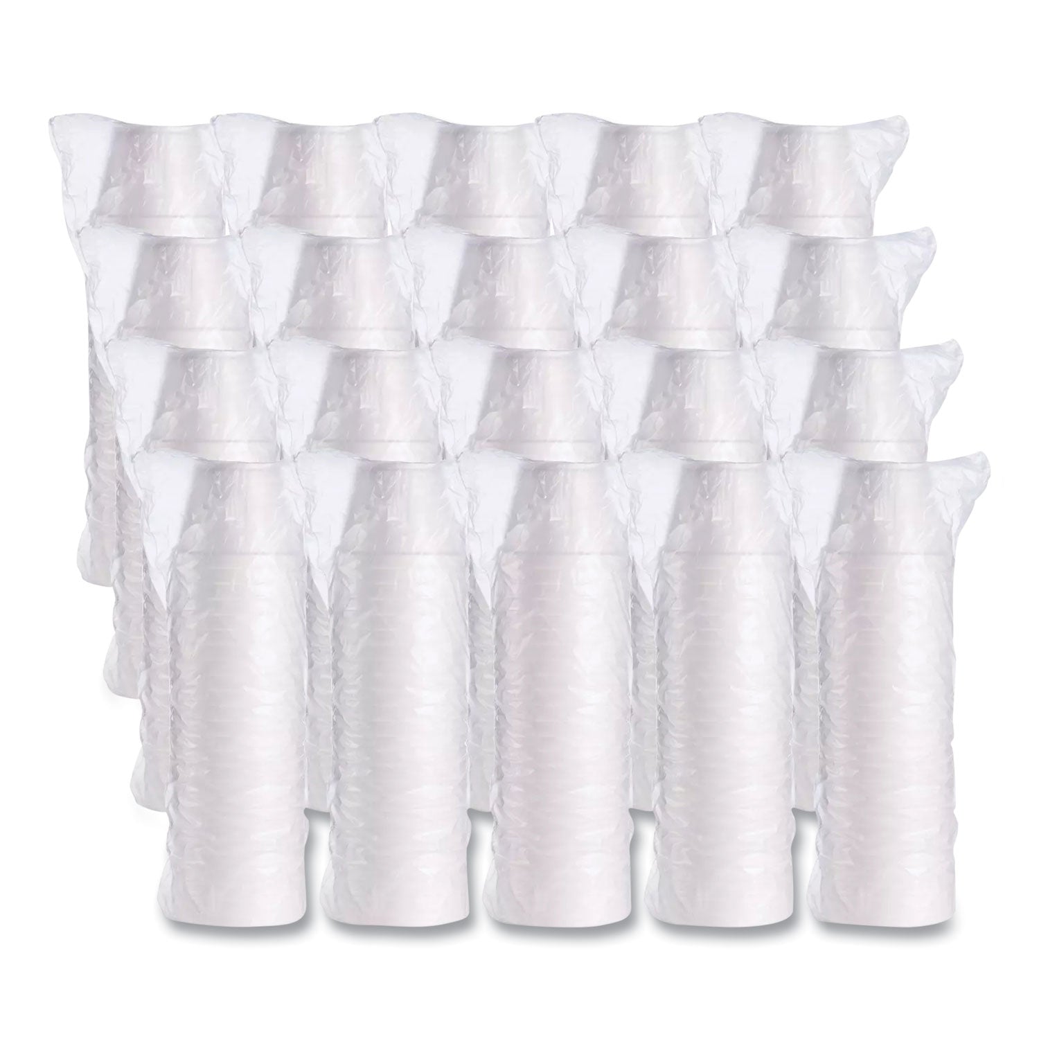 Dart® Food Containers, 12 oz, White, Foam, 25/Bag, 20 Bags/Carton