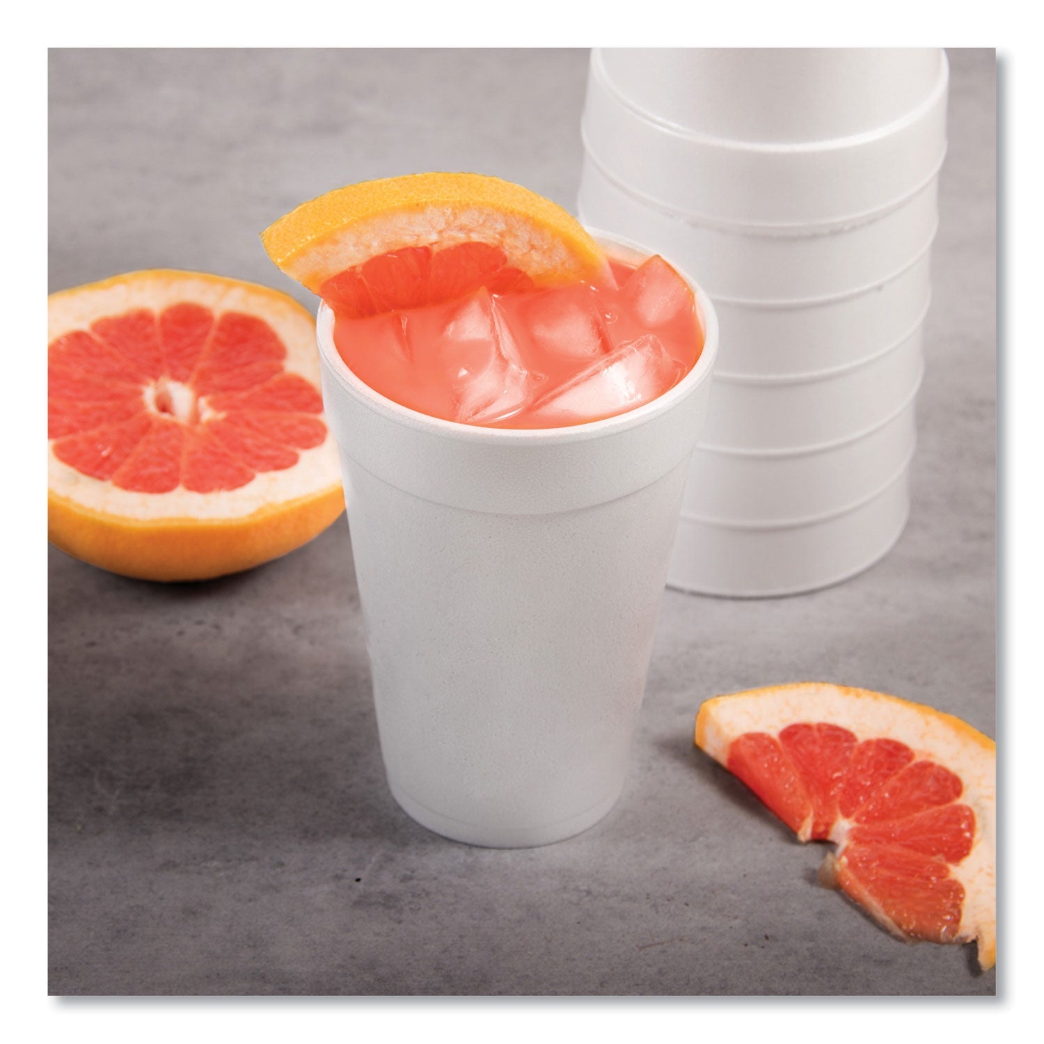 Dart® Foam Drink Cups, 16 Oz, White, 20/bag, 25 Bags/carton
