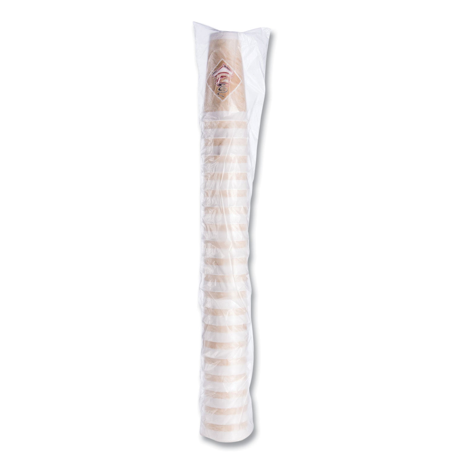 Dart® Cafe G Foam Hot/cold Cups, 20 Oz, Brown/red/white, 20/pack