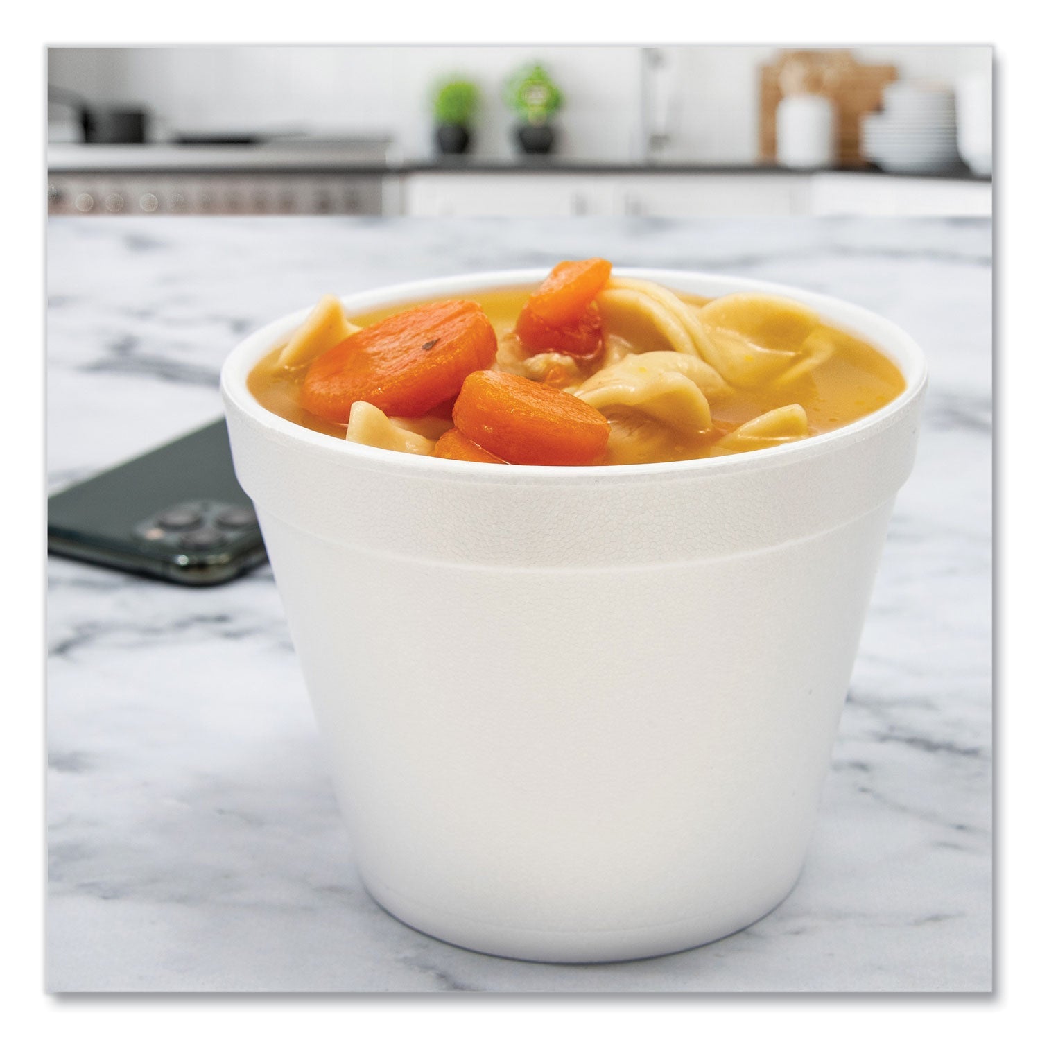 Dart® Foam Containers, 24 Oz, White, 25/bag, 20 Bags/carton