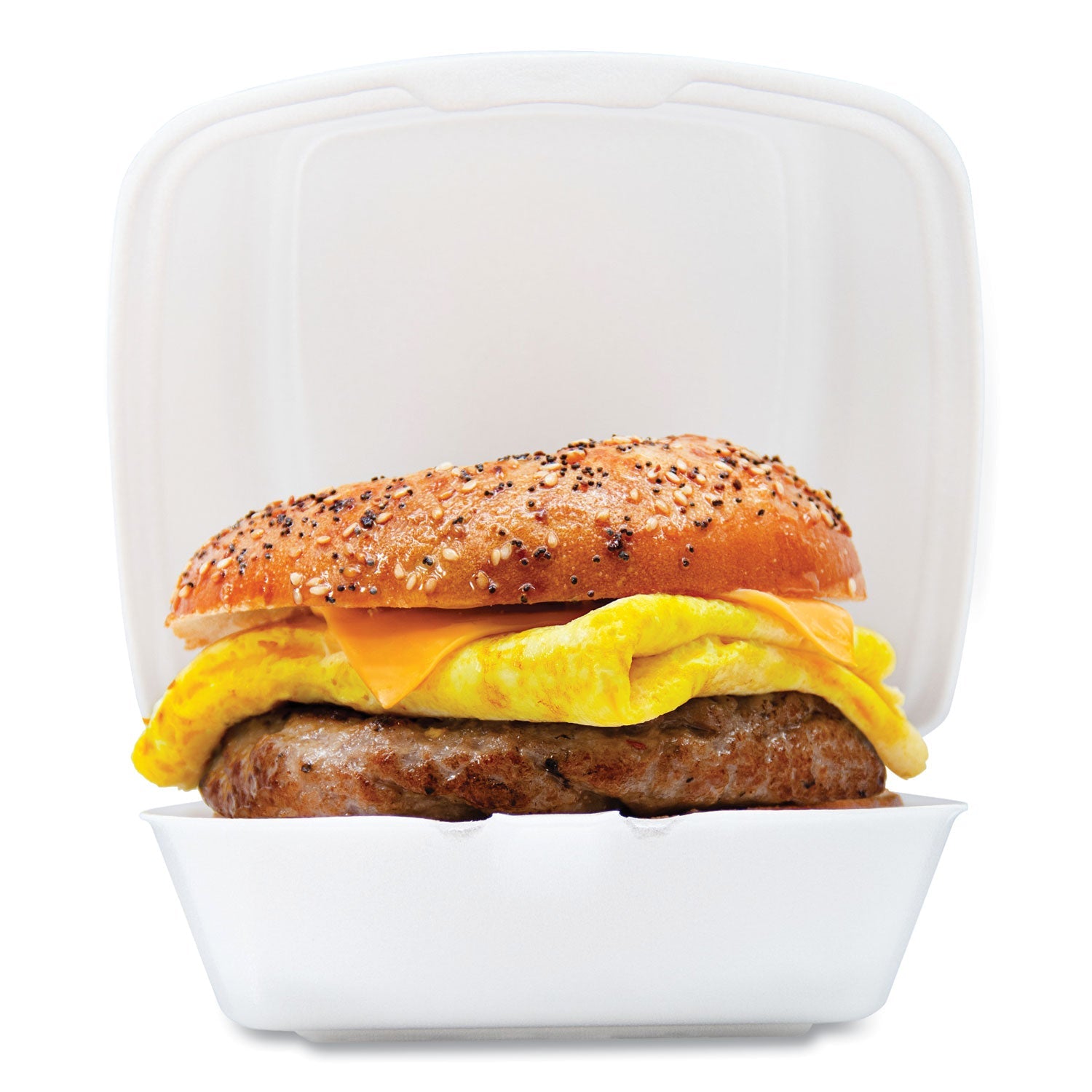 Dart® Foam Hinged Lid Containers, 6 X 5.78 X 3, White, 500/carton