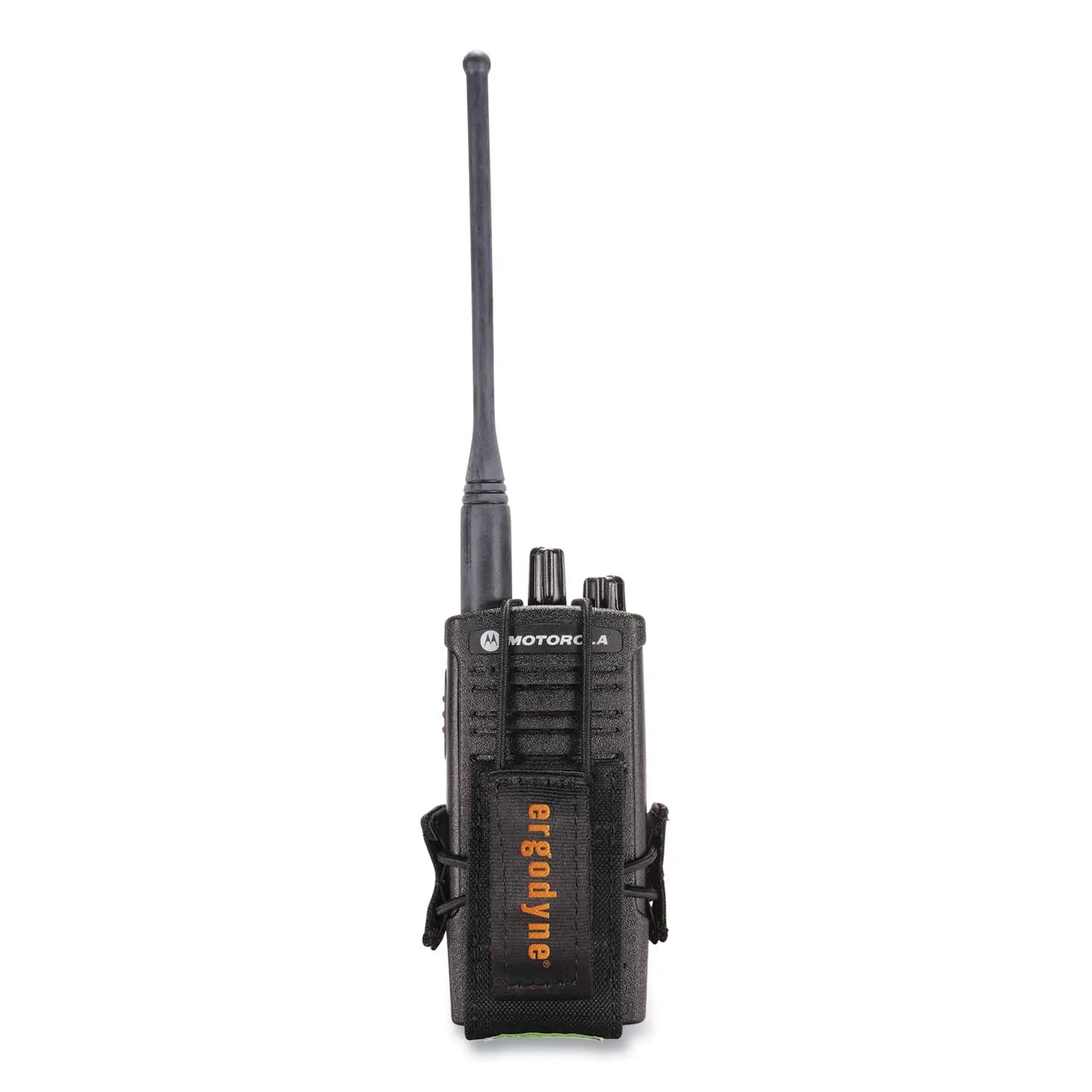 ergodyne® Squids 3772 Radio Holster Trap, Large, 1.5 x 2 x 5, Polyester, Black