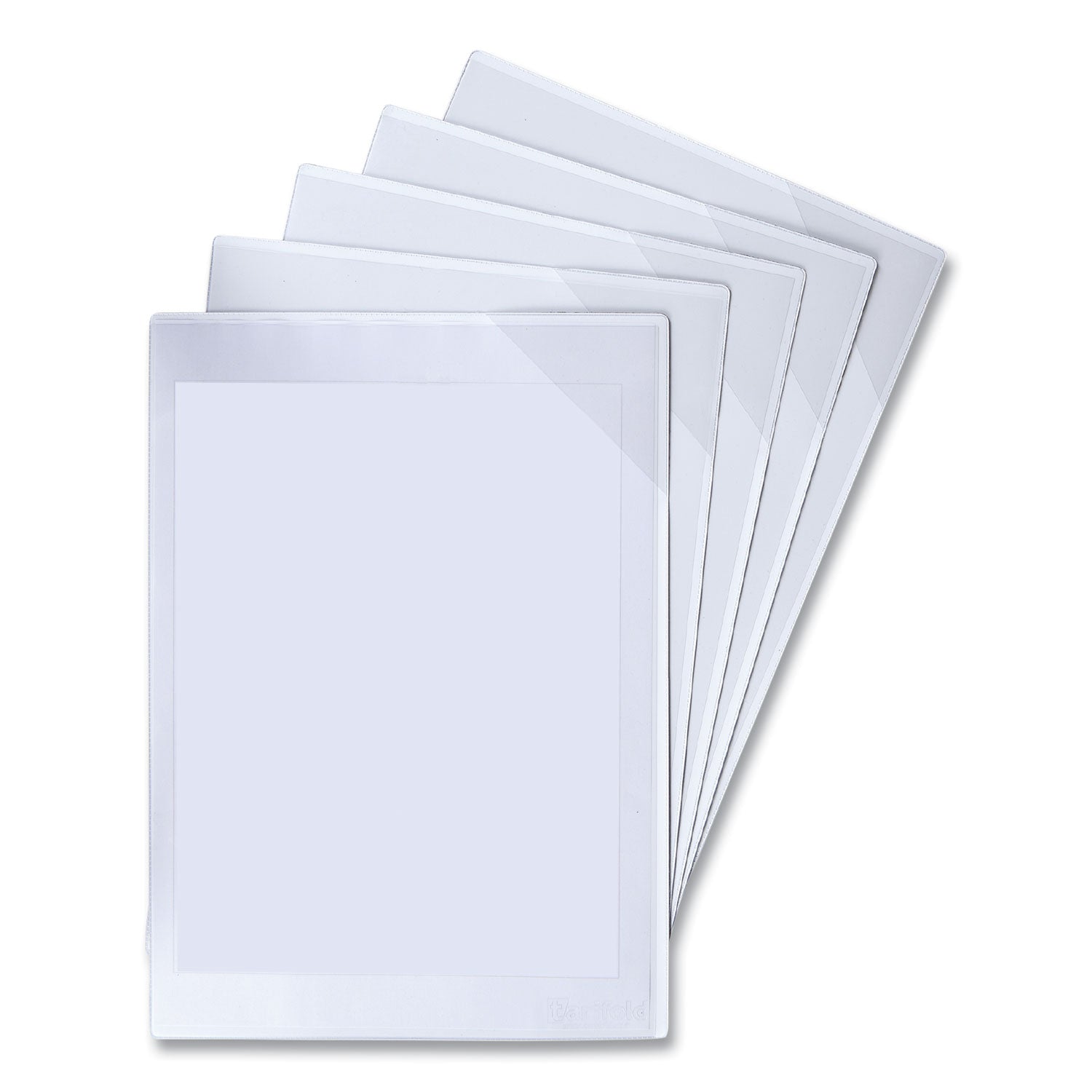 djois® by Tarifold Easy Load Magnetic Pocket with Corner Closure, 14 x 11, Clear Frame, 5/Pack - Bloom Skins