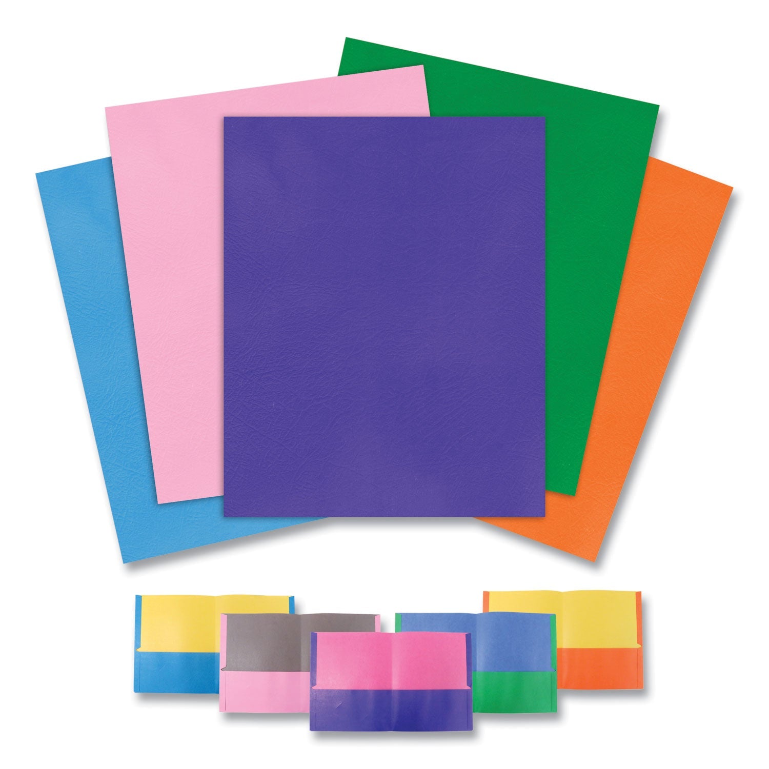 Pocket Folder | Assorted Colors, 50/Carton